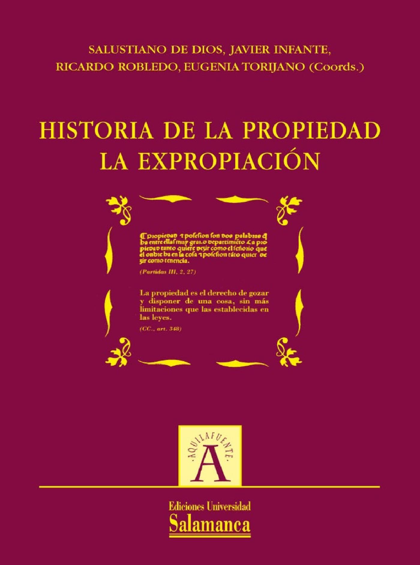HISTORIA DE LA PROPIEDAD: LA EXPROPIACIÛN