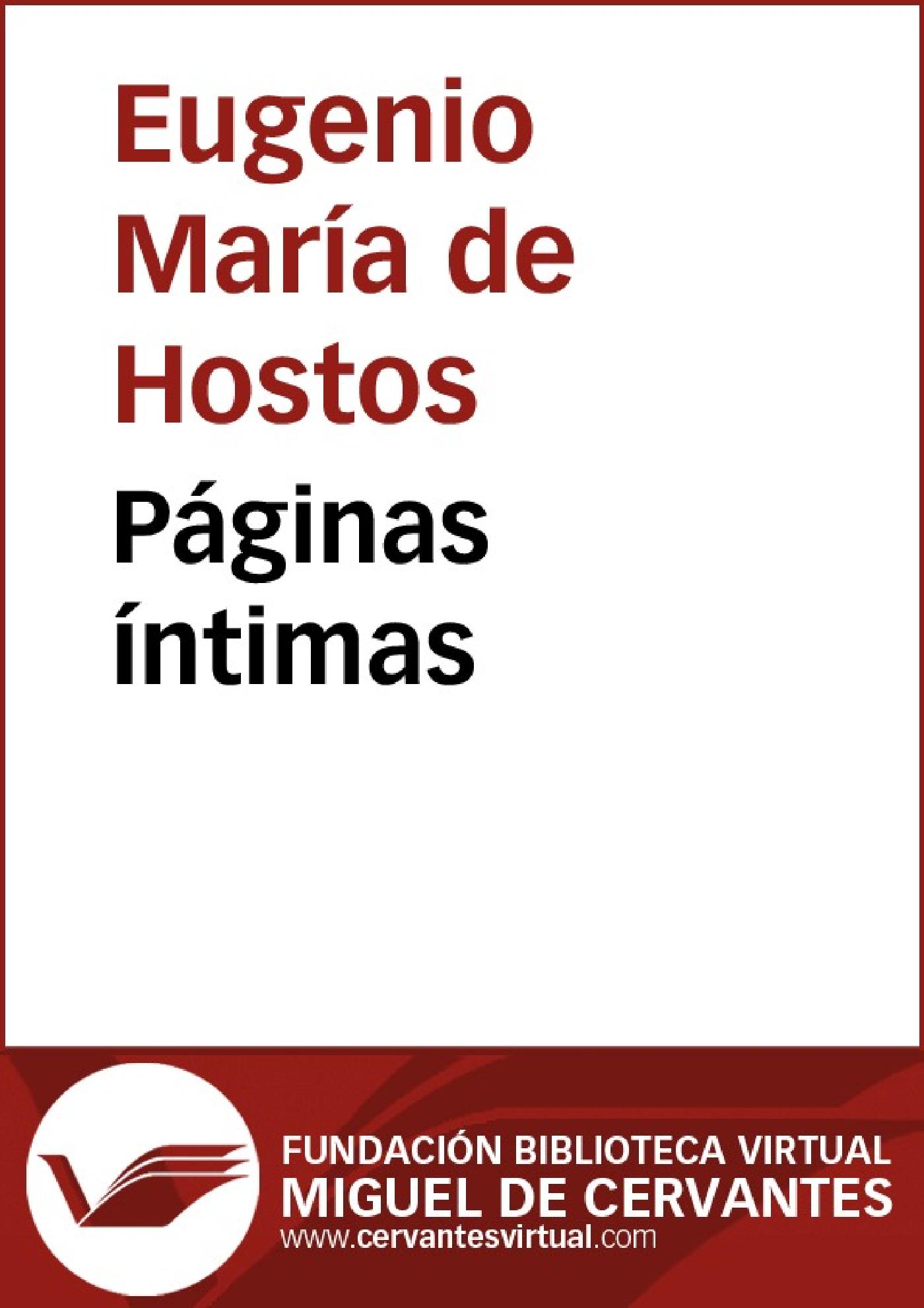 PÁGINAS ÍNTIMAS