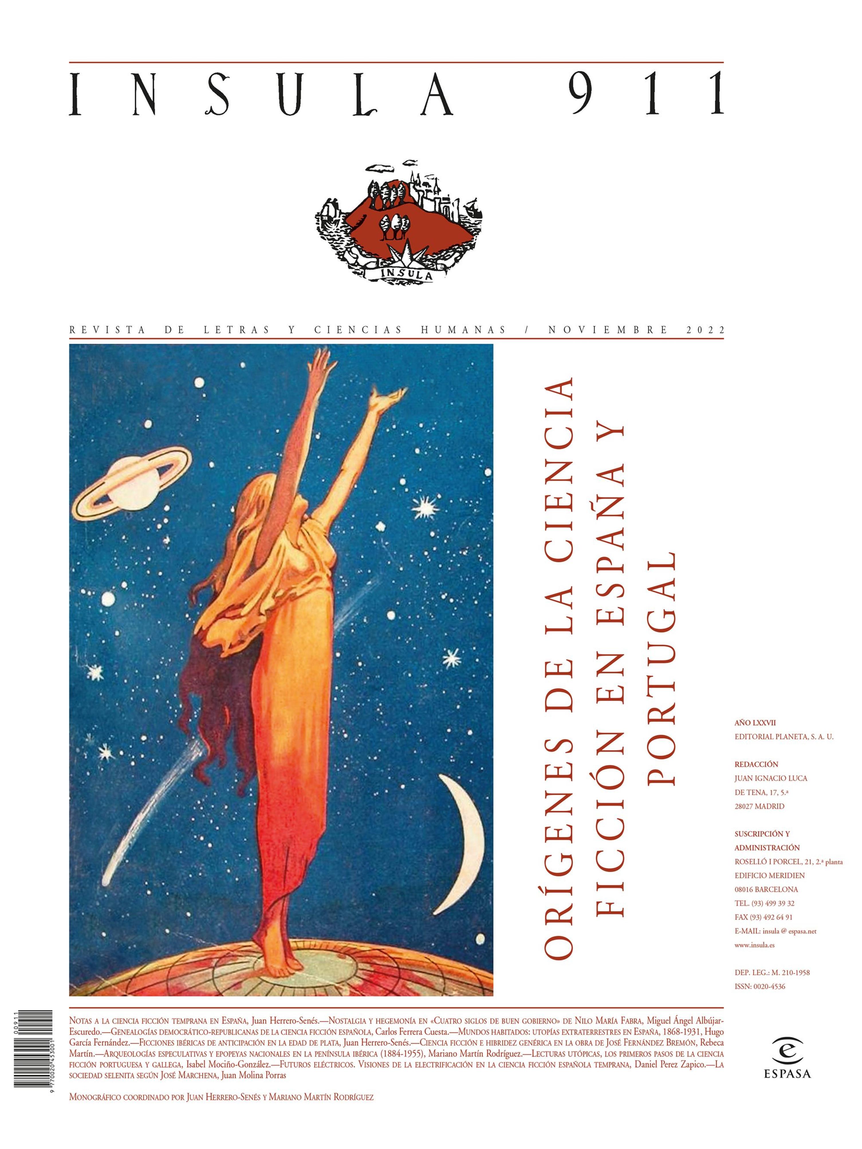 ORÍGENES DE LA CIENCIA FICCIÓN EN ESPAÑA Y PORTUGAL (ÍNSULA N° 911)