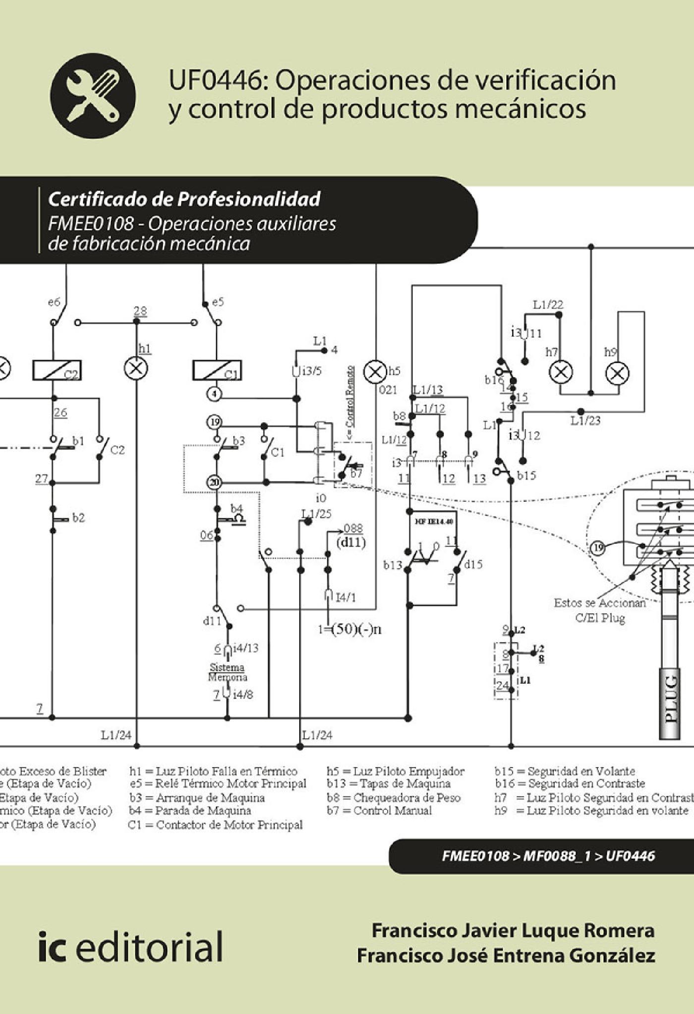 OPERACIONES DE VERIFICACIÓN Y CONTROL DE PRODUCTOS MECÁNICOS. FMEE0108