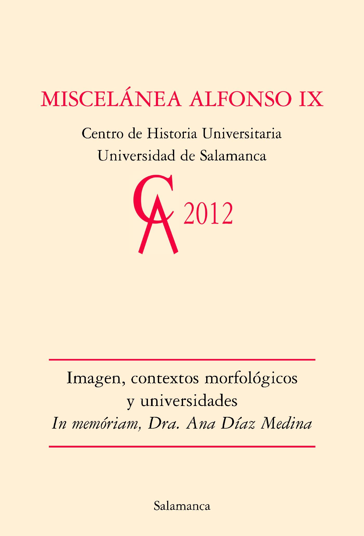 IMAGEN, CONTEXTOS MORFOLÛGICOS Y UNIVERSIDADES