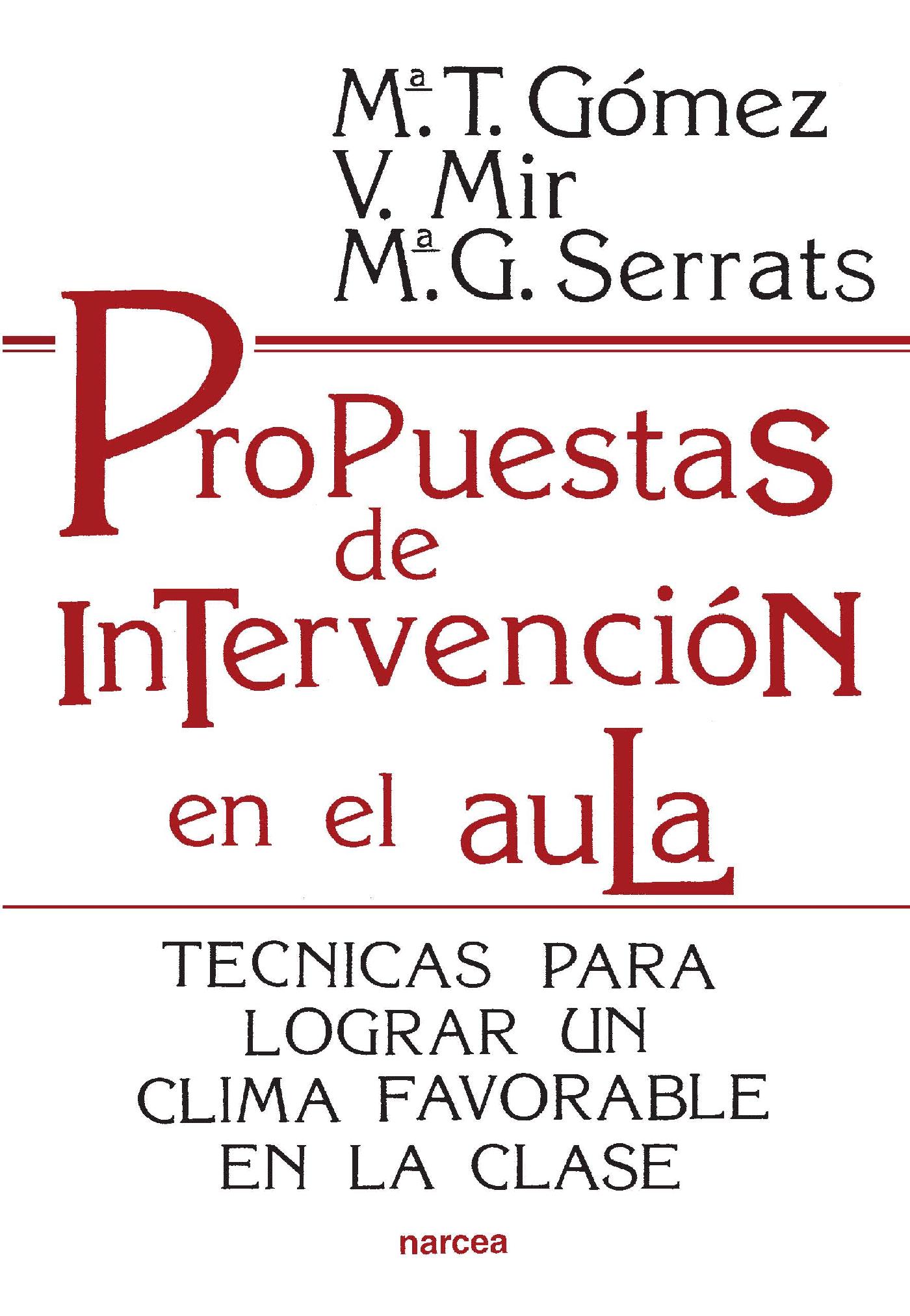 PROPUESTAS DE INTERVENCIÓN EN EL AULA