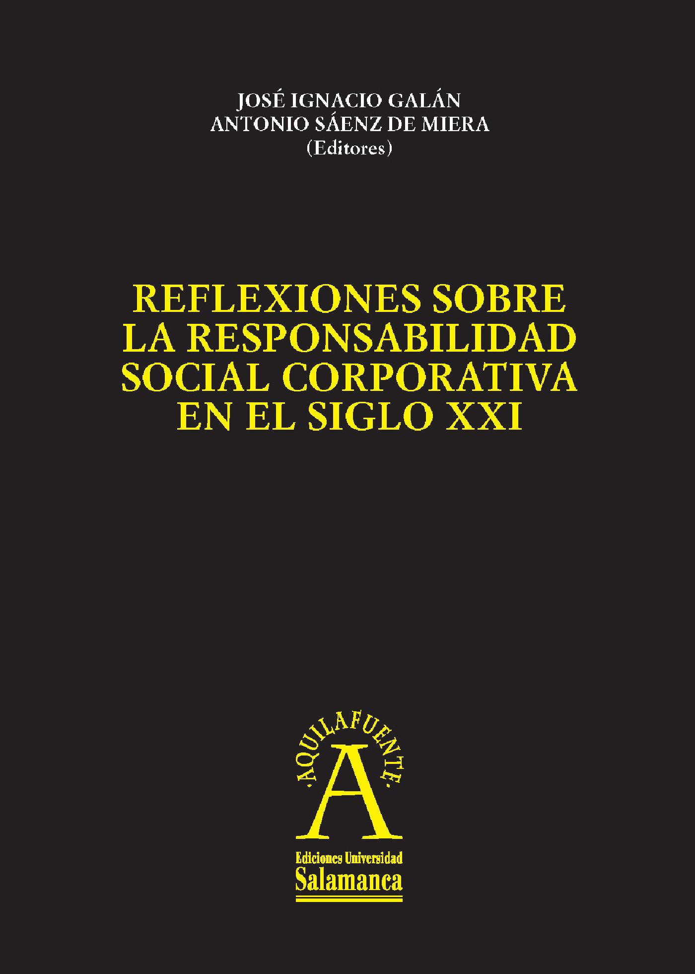 REFLEXIONES SOBRE LA RESPONSABILIDAD SOCIAL CORPORATIVA EN EL SIGLO XXI