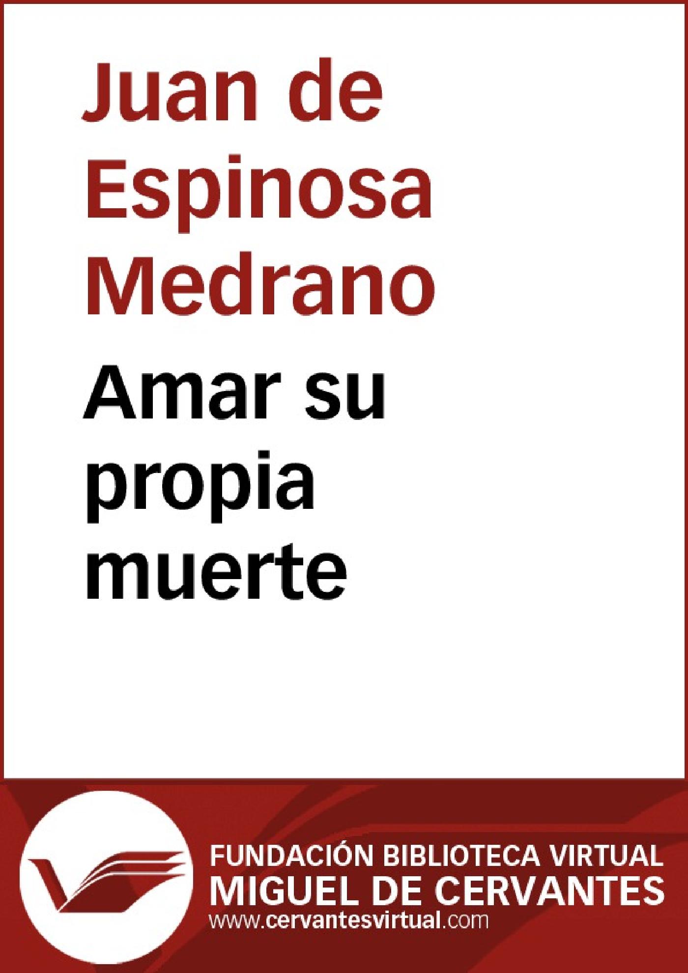 AMAR SU PROPIA MUERTE