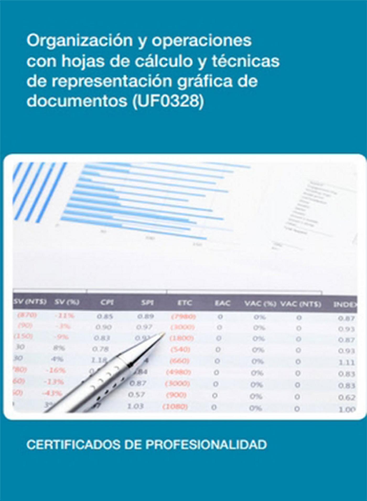 UF0328 - ORGANIZACIÓN Y OPERACIONES CON HOJAS DE CÁLCULO Y TÉCNICAS DE REPRESENTACIÓN GRÁFICA DE DOCUMENTOS