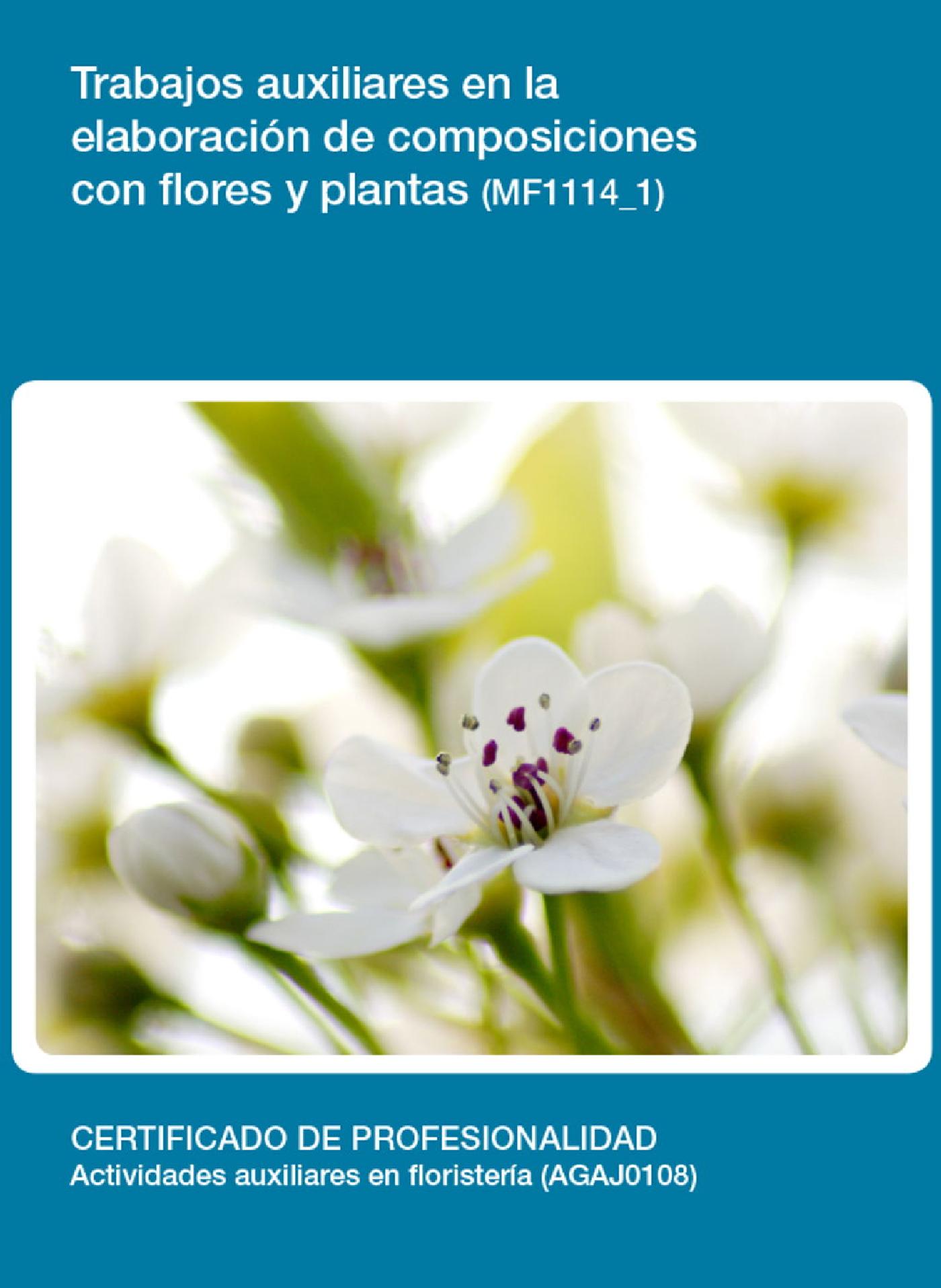 MF1114_1 - TRABAJOS AUXILIARES EN LA ELABORACIÓN DE COMPOSICIONES CON FLORES Y PLANTAS