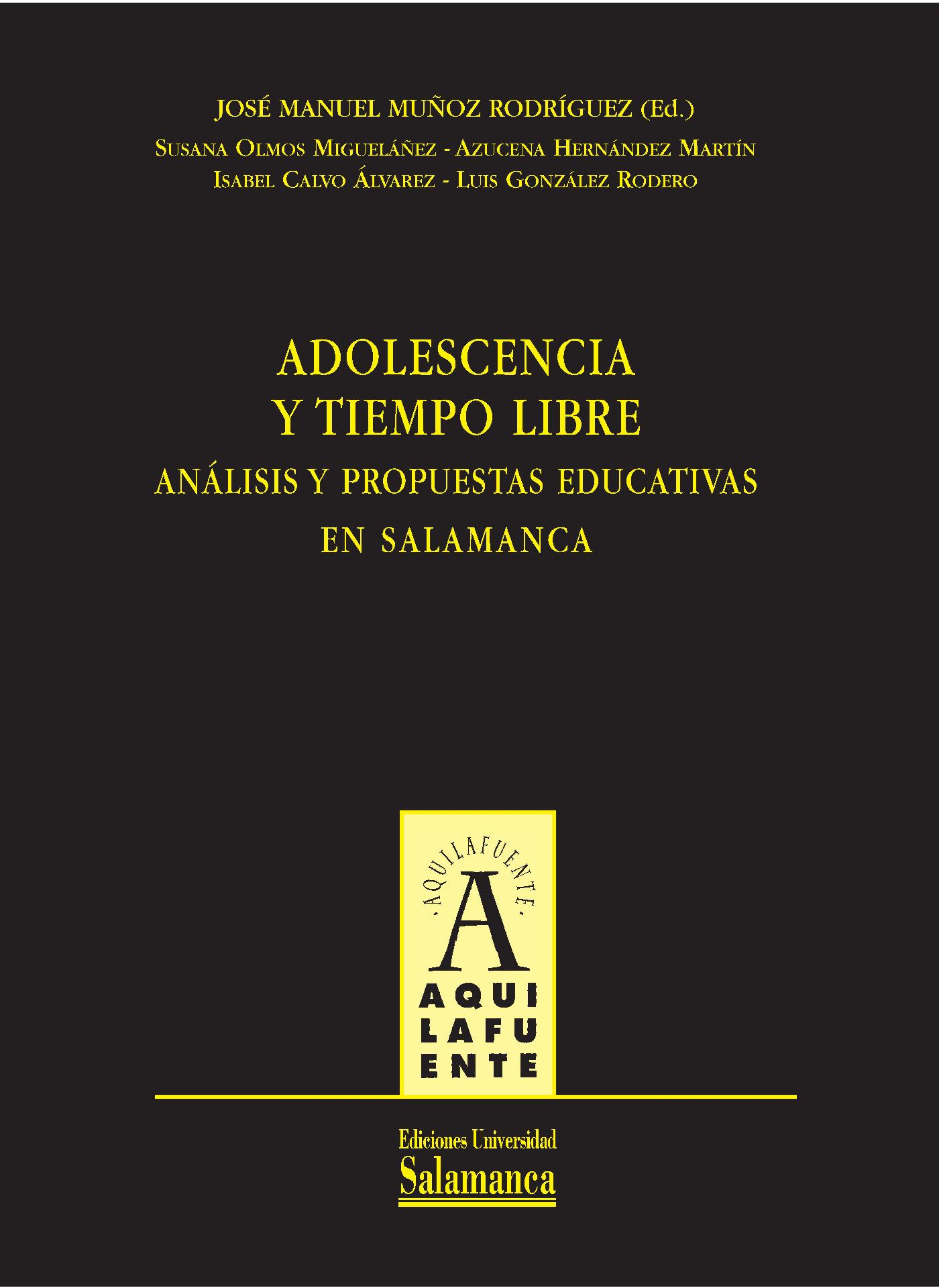 ADOLESCENCIA Y TIEMPO LIBRE