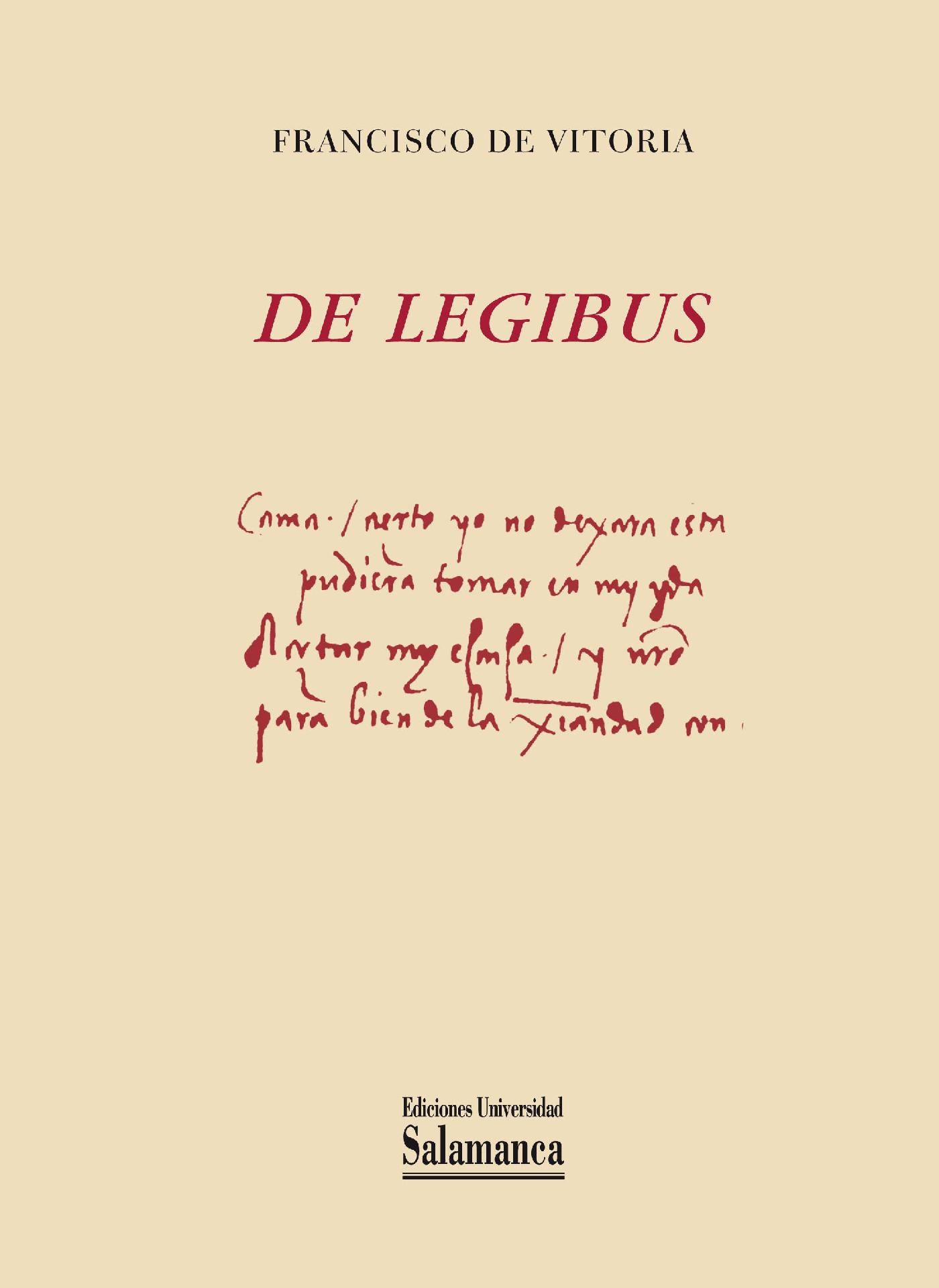 DE LEGIBUS