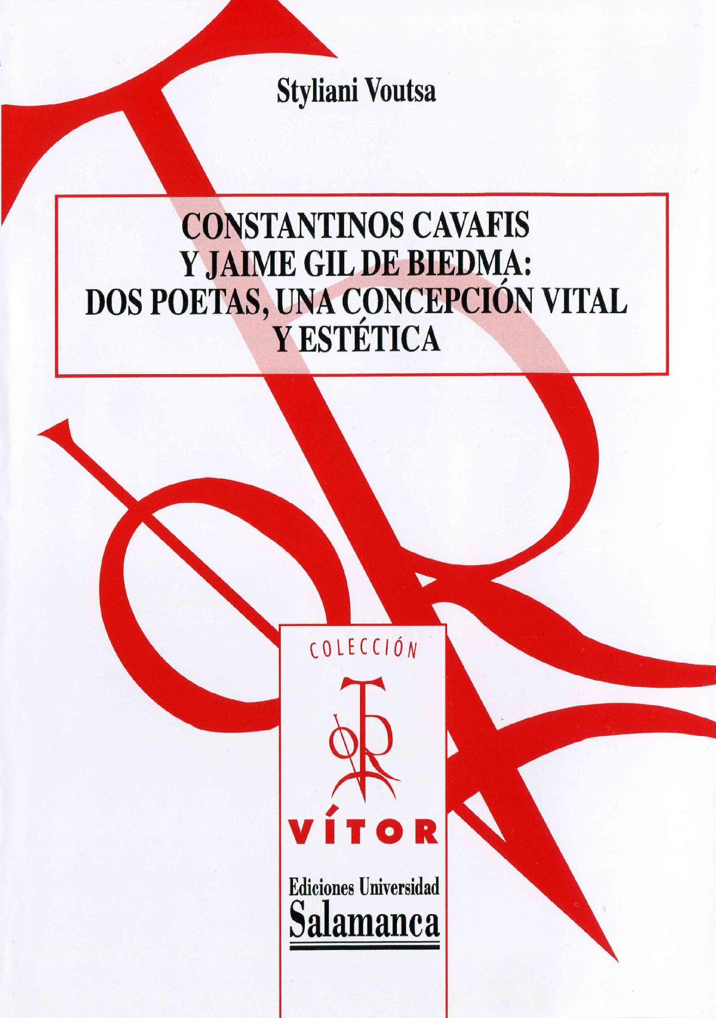 CONSTANTINOS CAVAFIS Y JAIME GIL DE BIEDMA