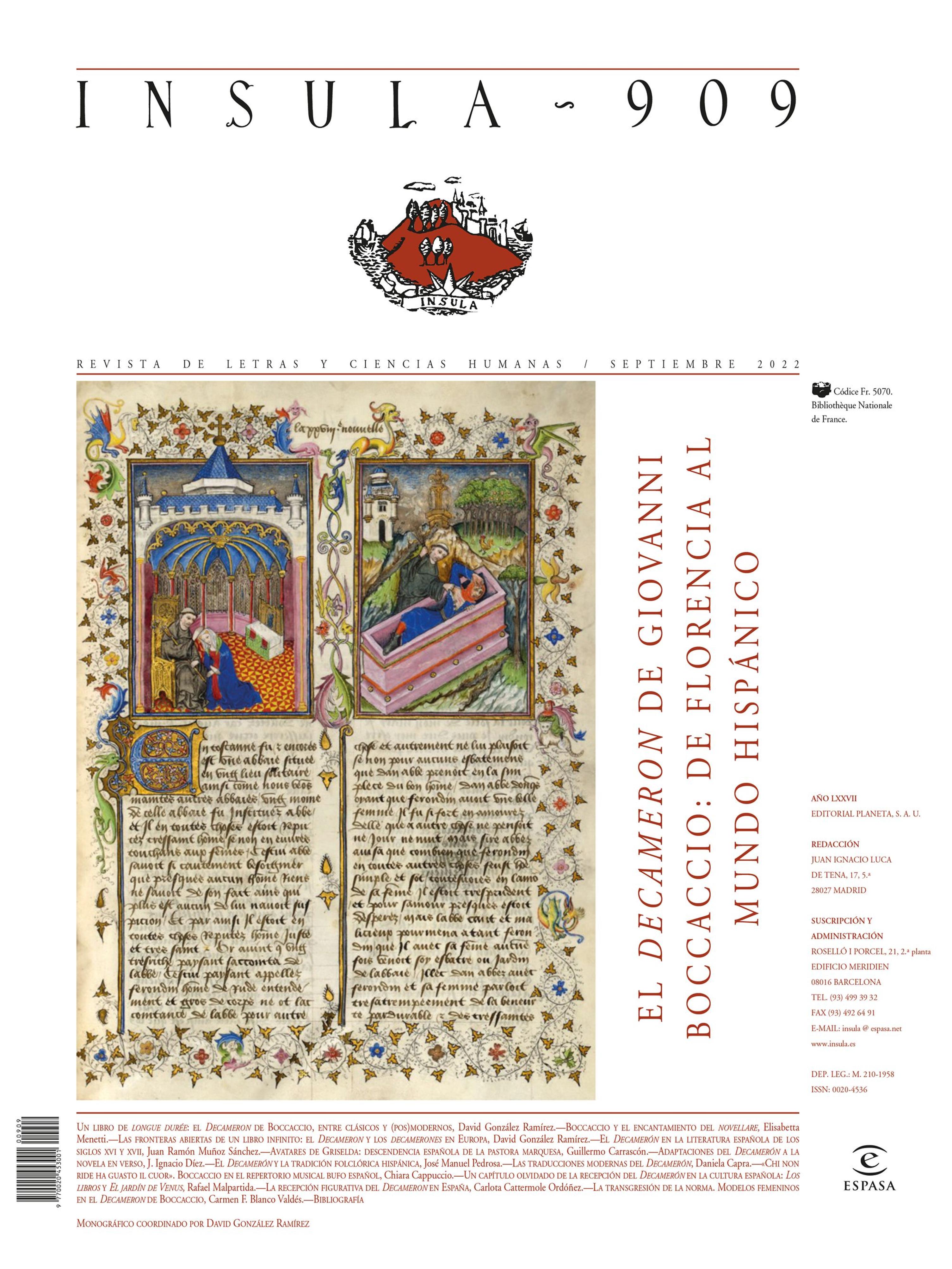 EL DECAMERON DE GIOVANNI BOCCACCIO: DE FLORENCIA AL MUNDO HISPÁNICO