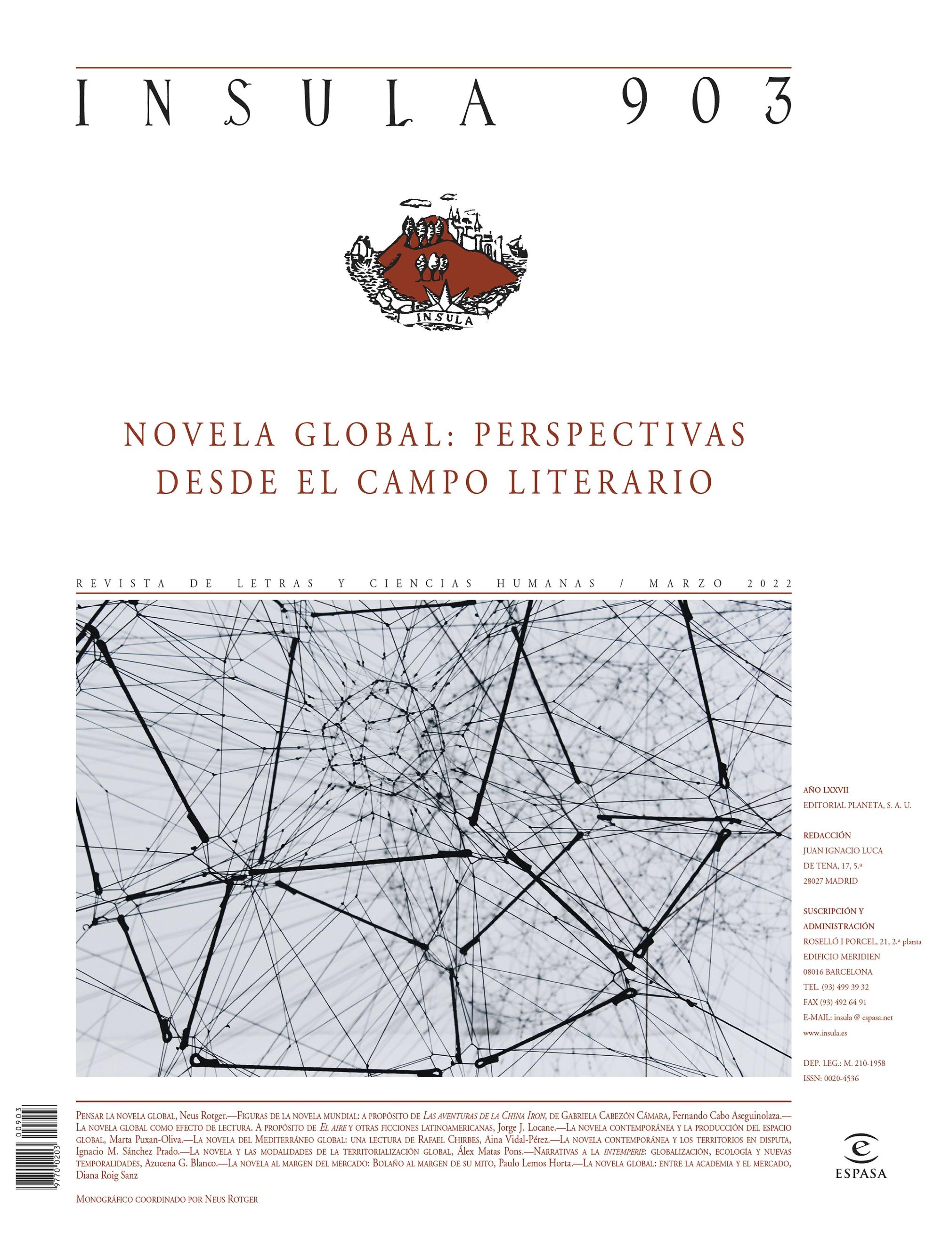 NOVELA GLOBAL: PERSPECTIVAS DESDE EL CAMPO LITERARIO (ÍNSULA Nº 903)