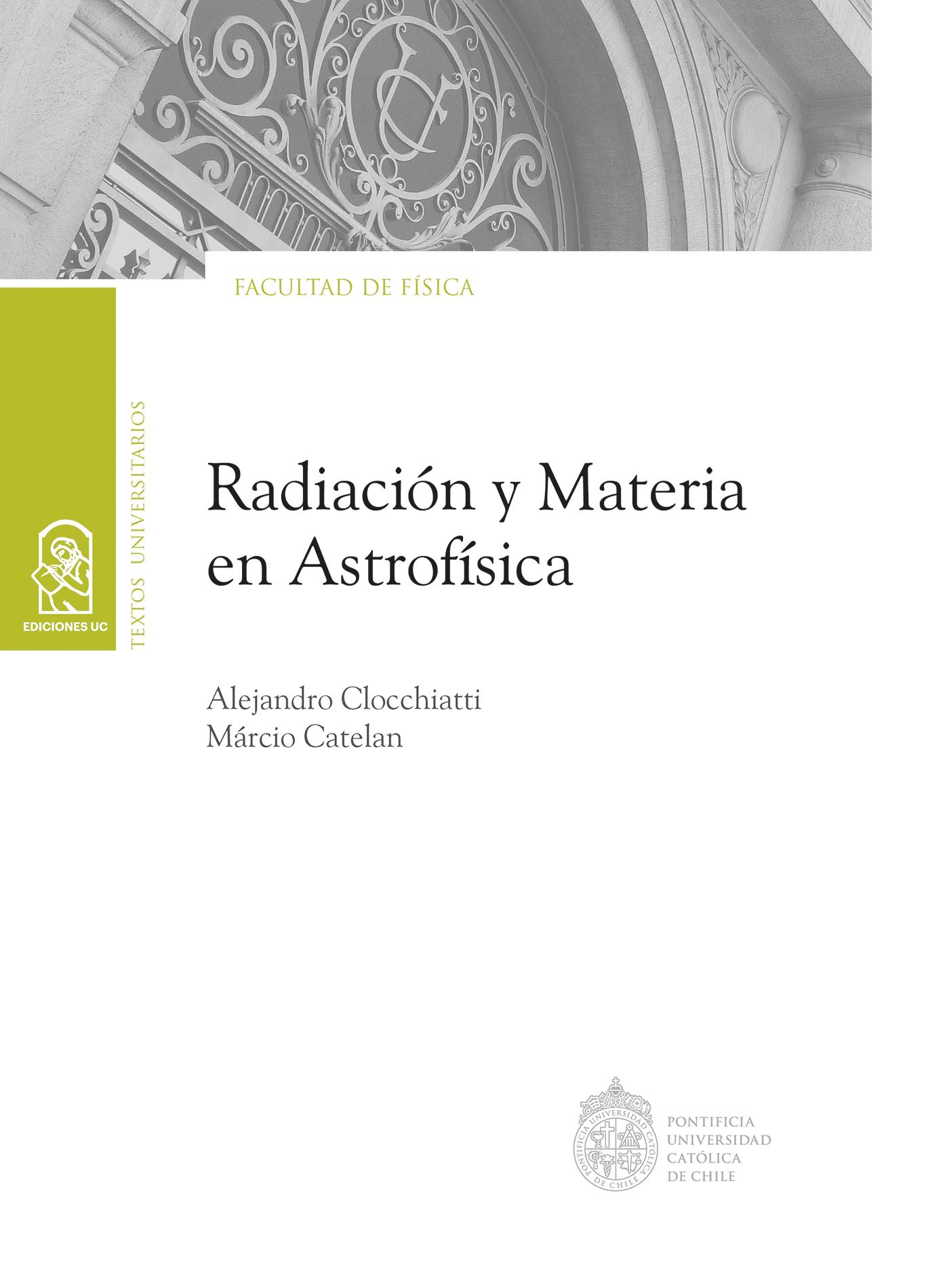 RADIACIÓN Y MATERIA EN ASTROFÍSICA