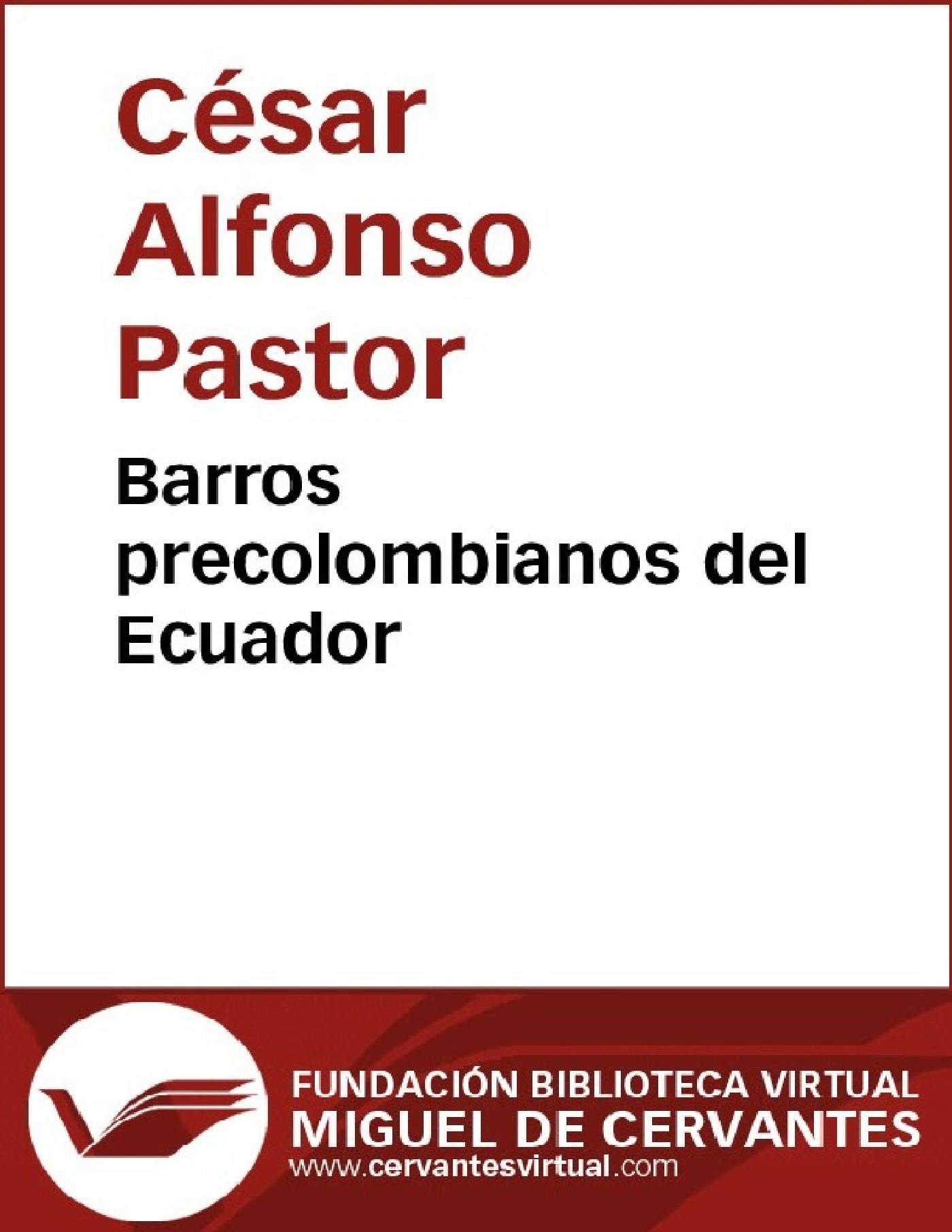 BARROS PRECOLOMBIANOS DEL ECUADOR