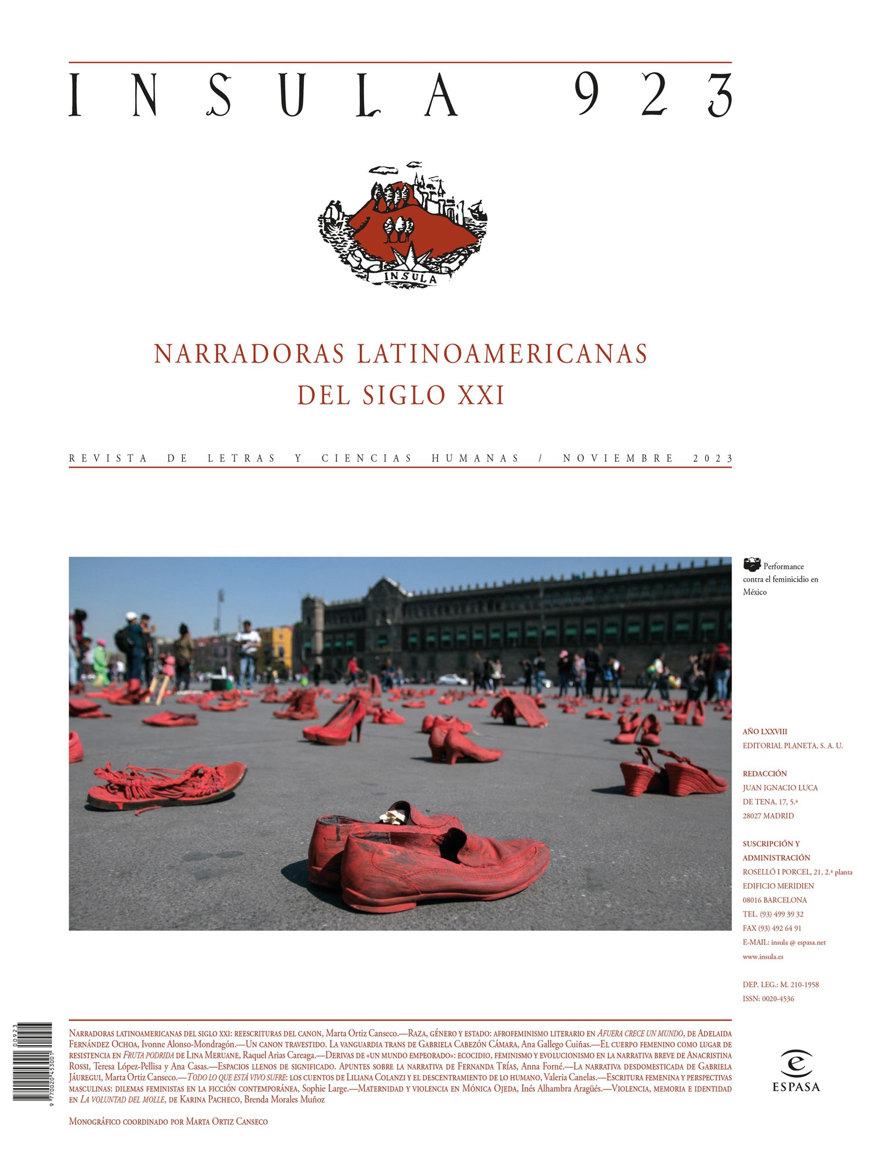 NARRADORAS LATINOAMERICANAS DEL SIGLO XXI (ÍNSULA N° 923, NOVIEMBRE DE 2023)