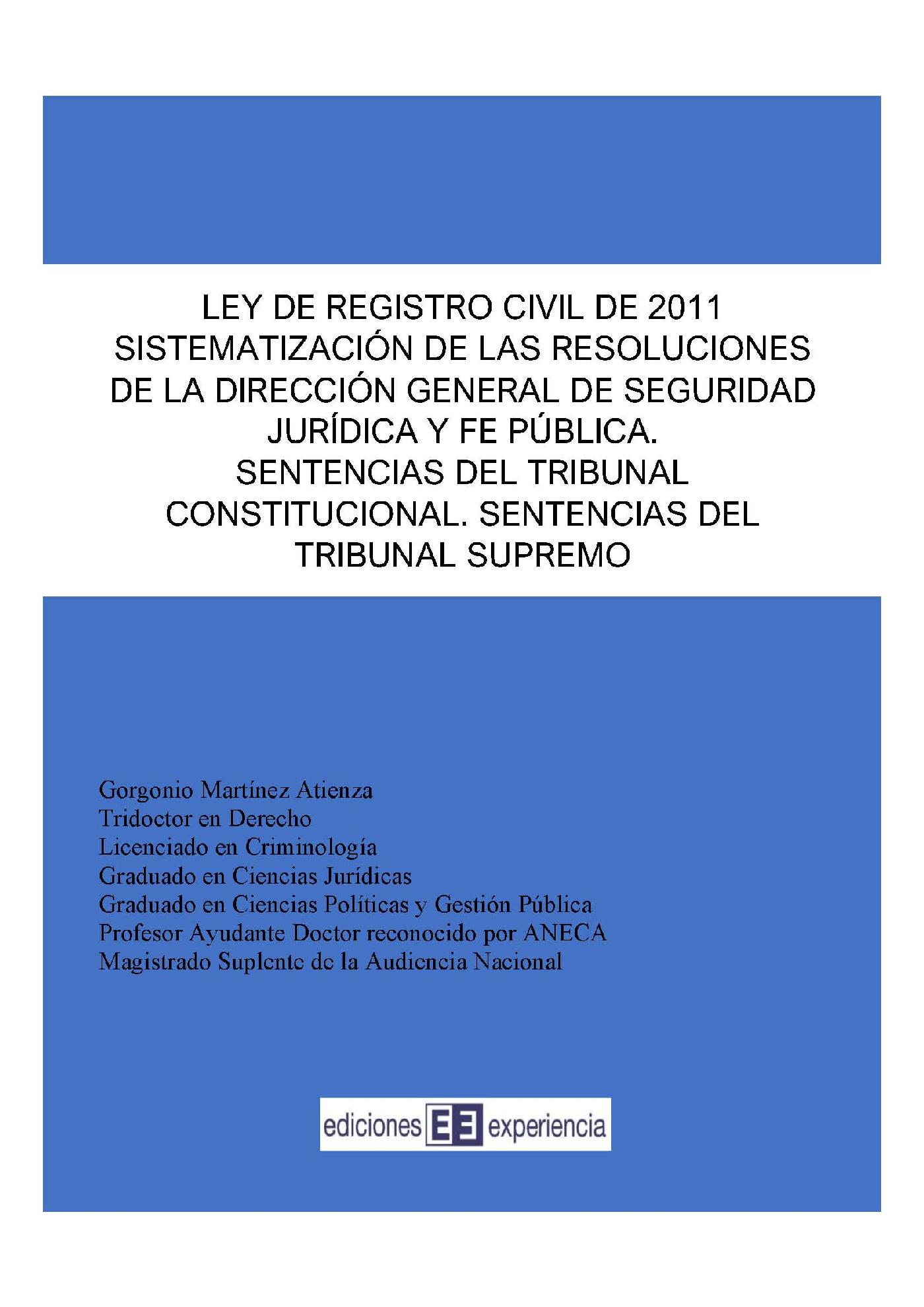 LEY DE REGISTRO CIVIL DE 2011
