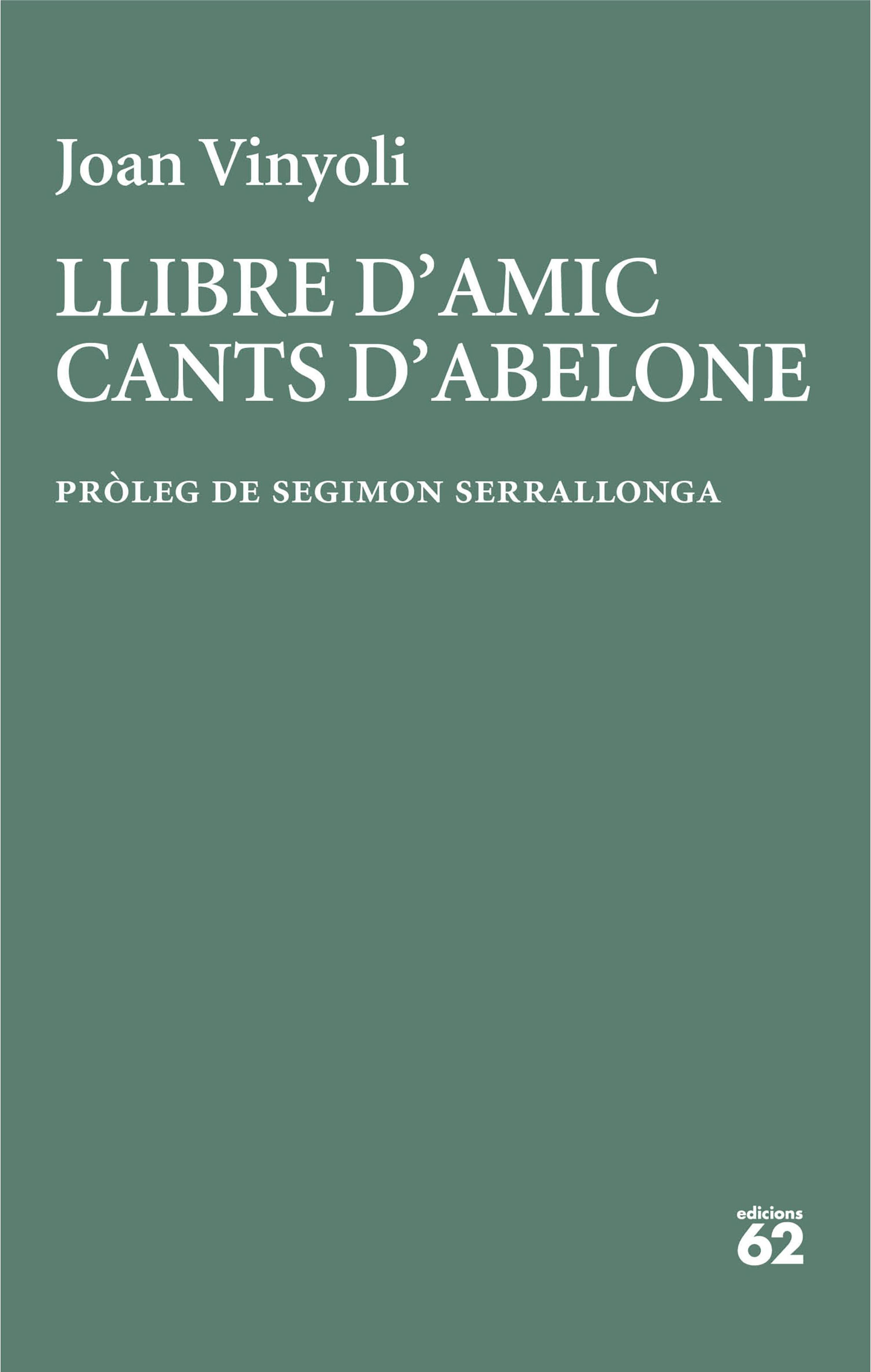 LLIBRE D'AMIC/CANTS D'ABELONE