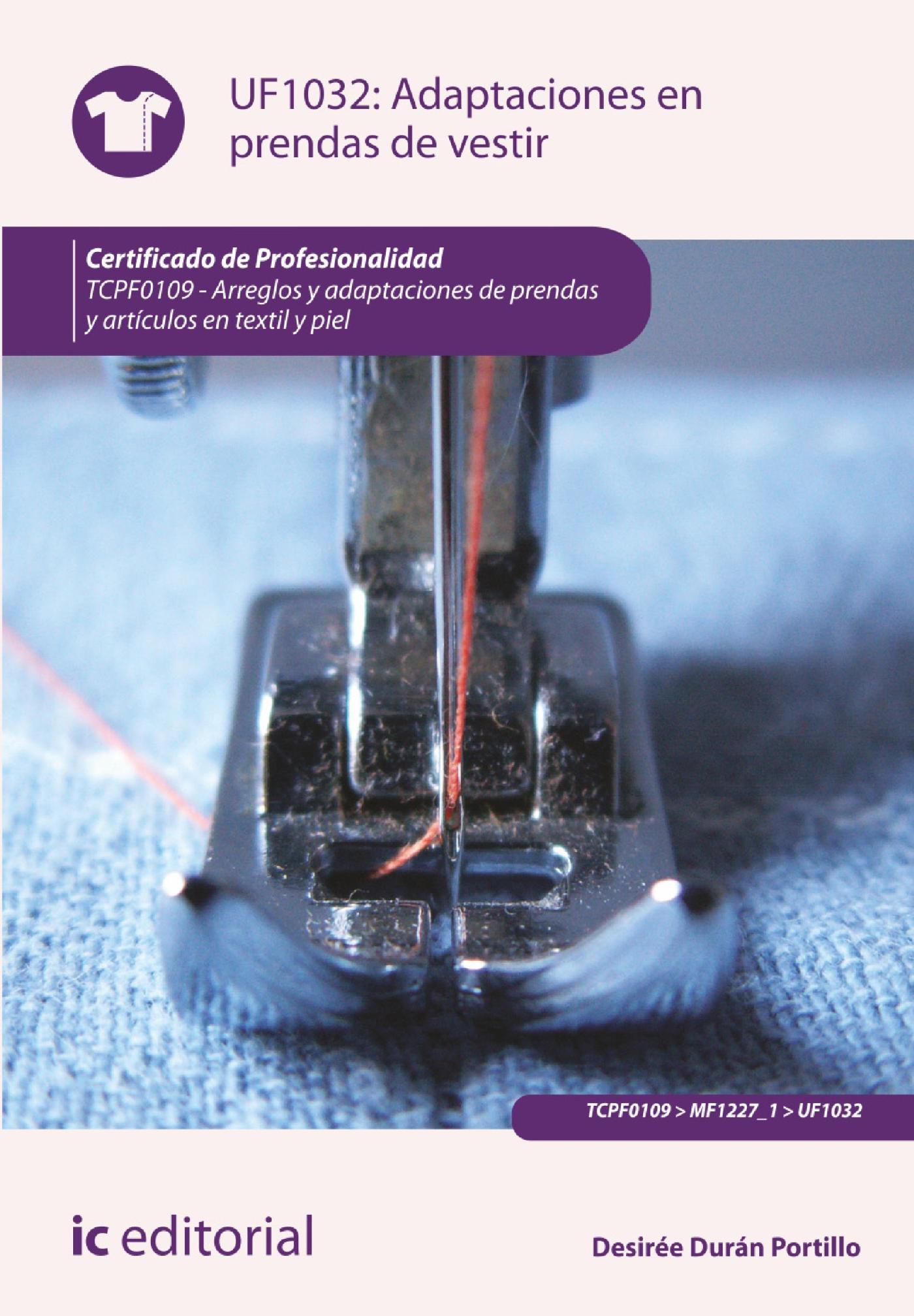 ADAPTACIONES EN PRENDAS DE VESTIR. TCPF0109 