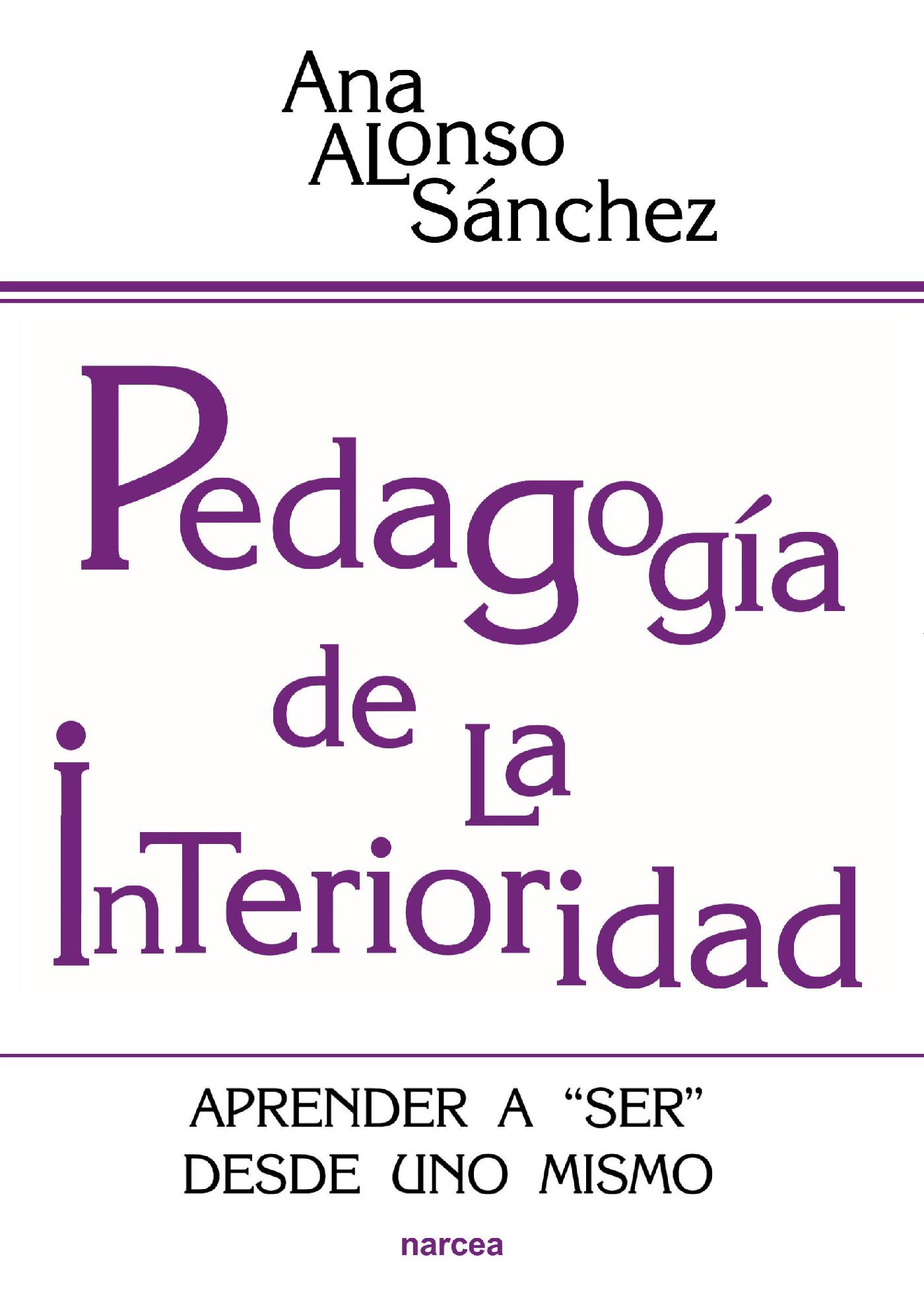 PEDAGOGÍA DE LA INTERIORIDAD