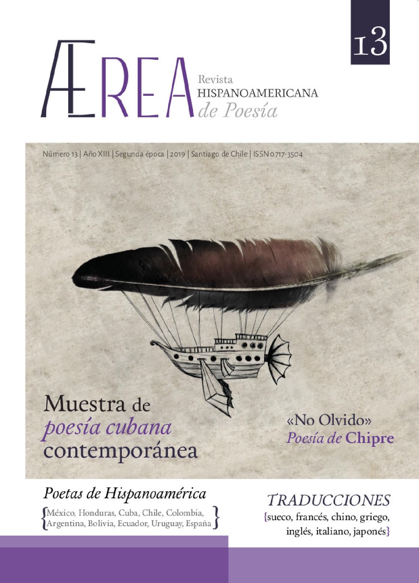 ÆREA, REVISTA HISPANOAMERICANA DE POESÍA NRO. 13