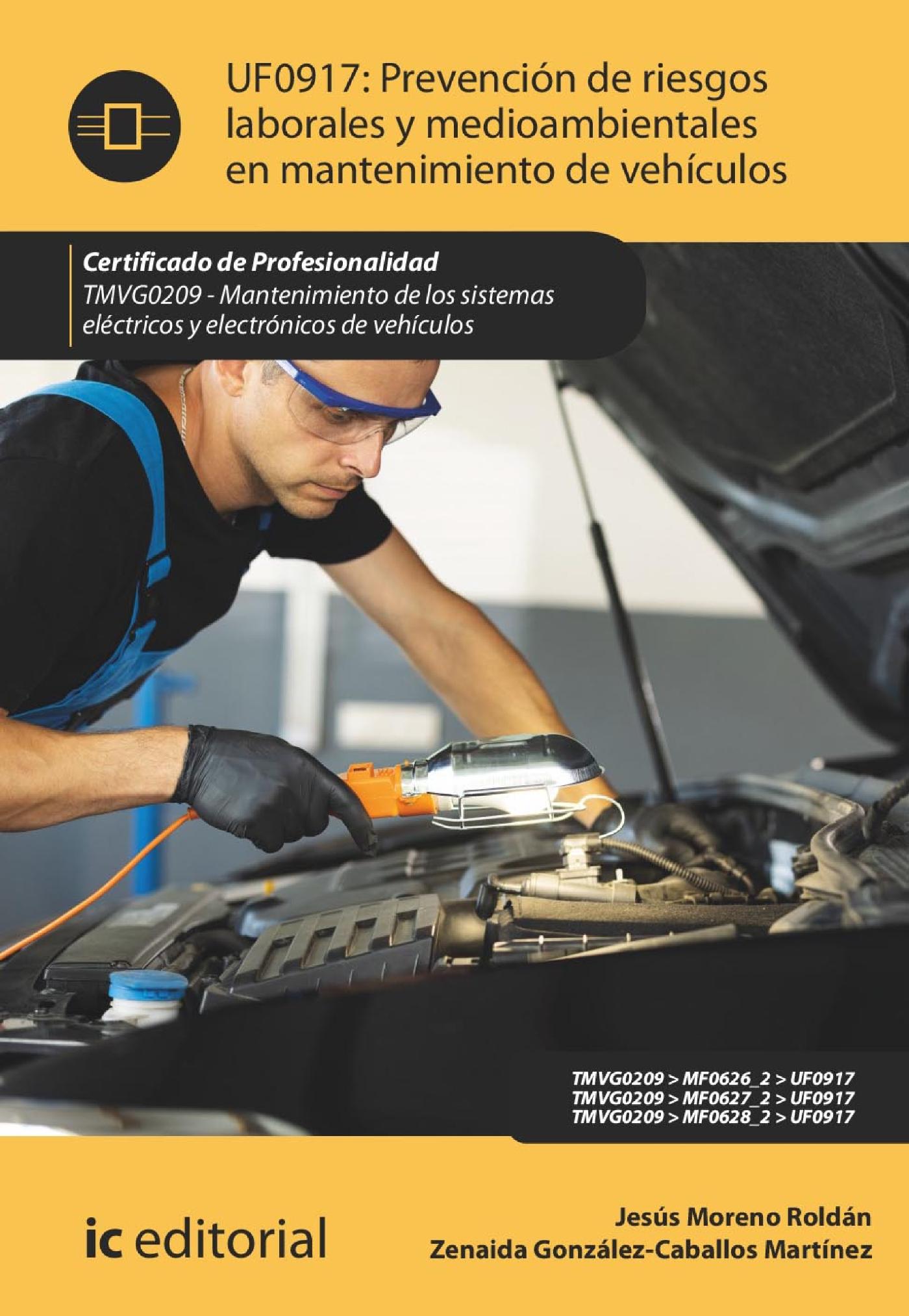 Prevención de Riesgos Laborales y Medioambientales en Mantenimiento de Vehículos. Tmvg0209
