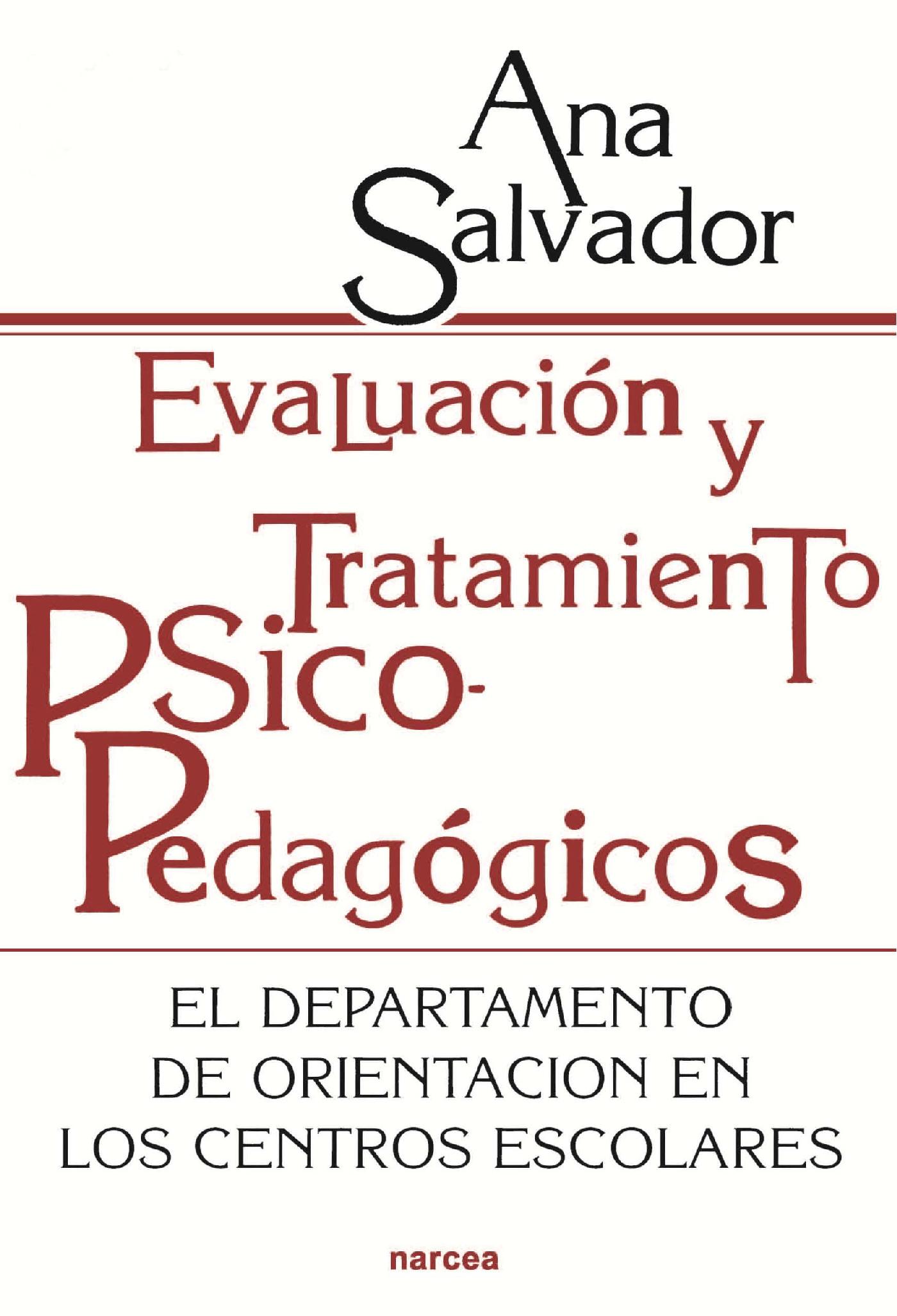 EVALUACIÓN Y TRATAMIENTO PSICOPEDAGÓGICO