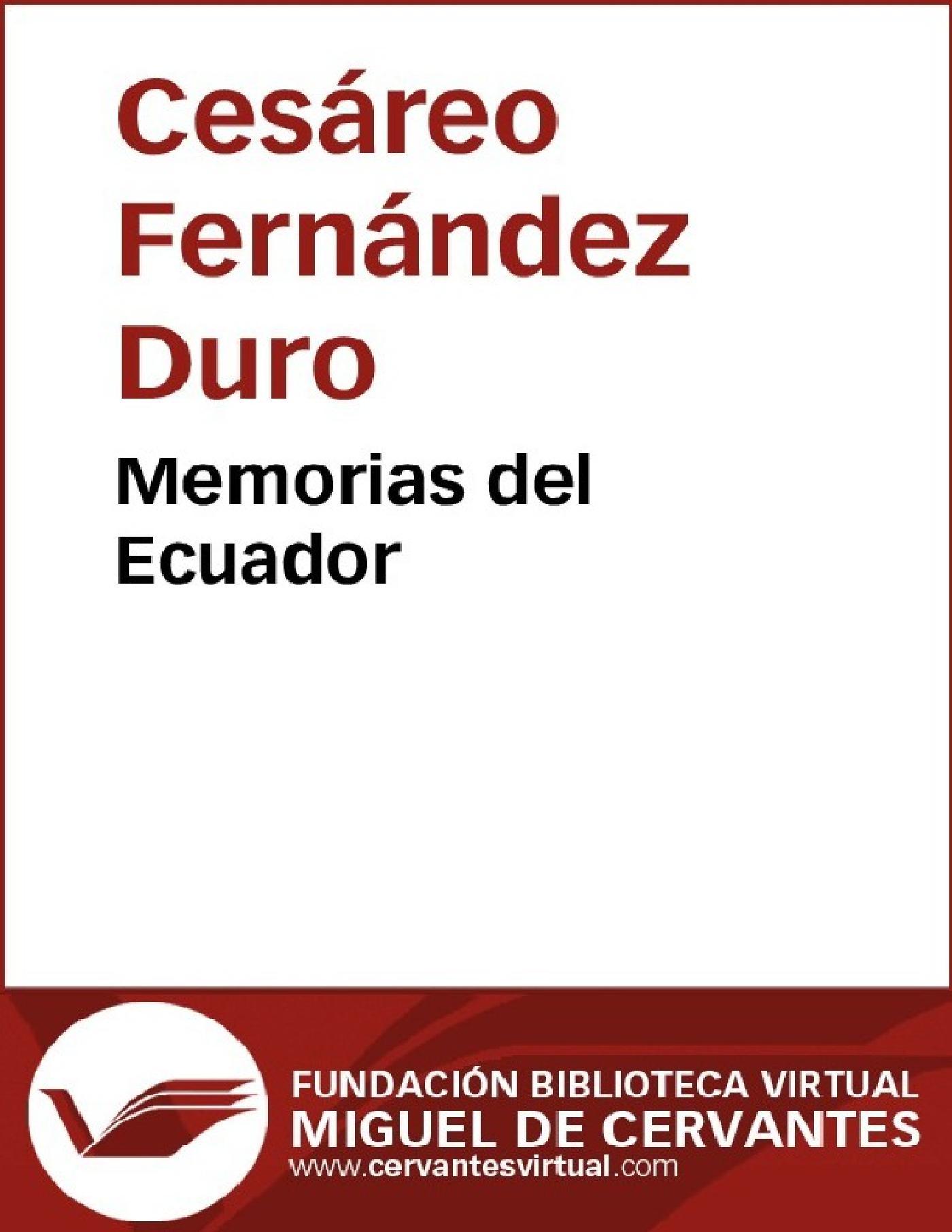 MEMORIAS DEL ECUADOR