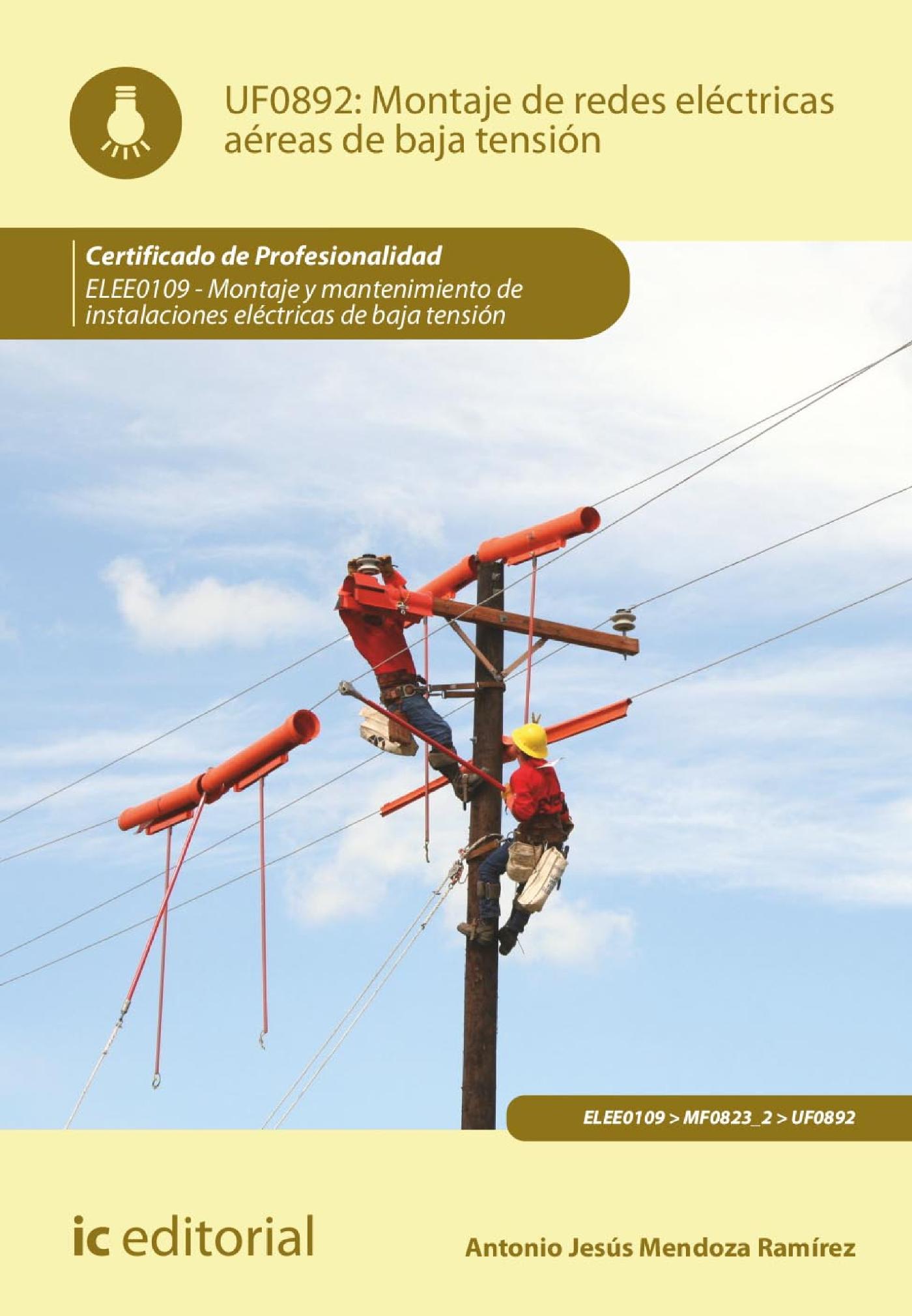 MONTAJE DE REDES ELÉCTRICAS AÉREAS DE BAJA TENSIÓN. ELEE0109