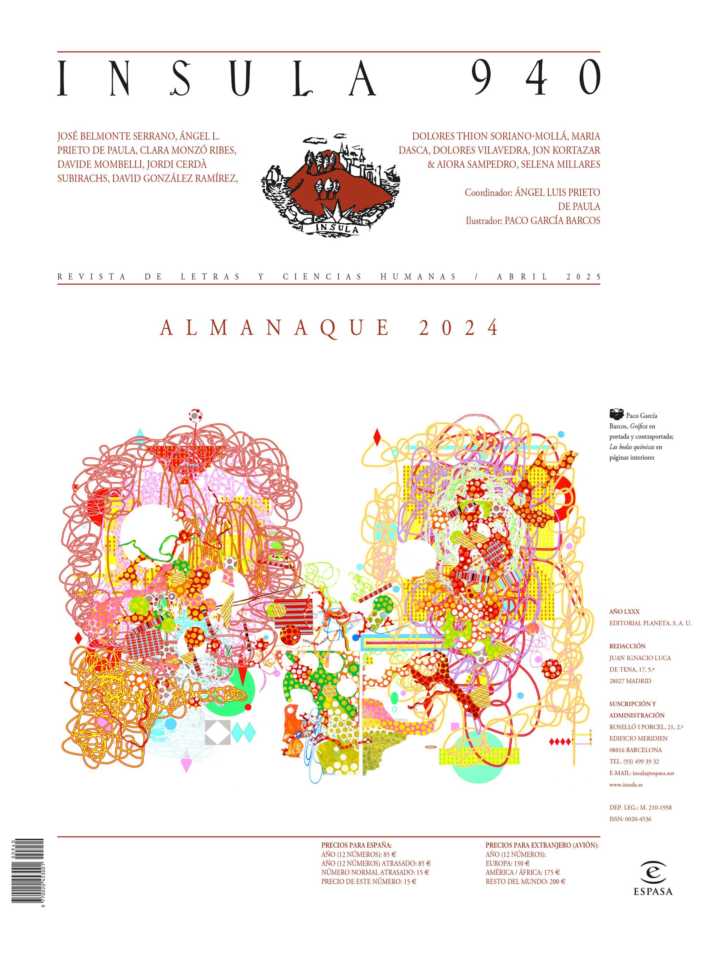 ALMANAQUE 2024 (ÍNSULA N° 940, ABRIL DE 2025)