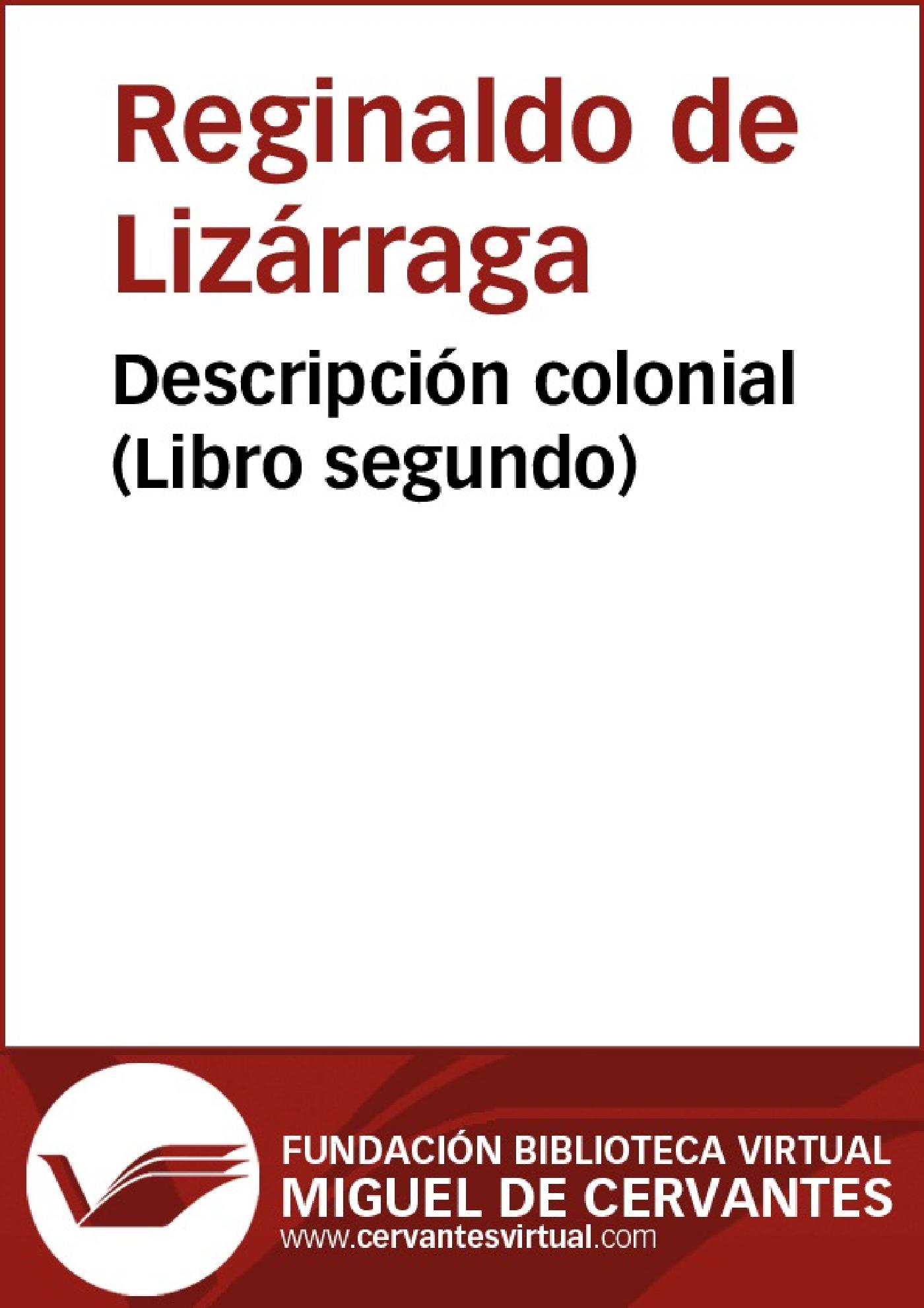 DESCRIPCIÓN COLONIAL (LIBRO SEGUNDO)