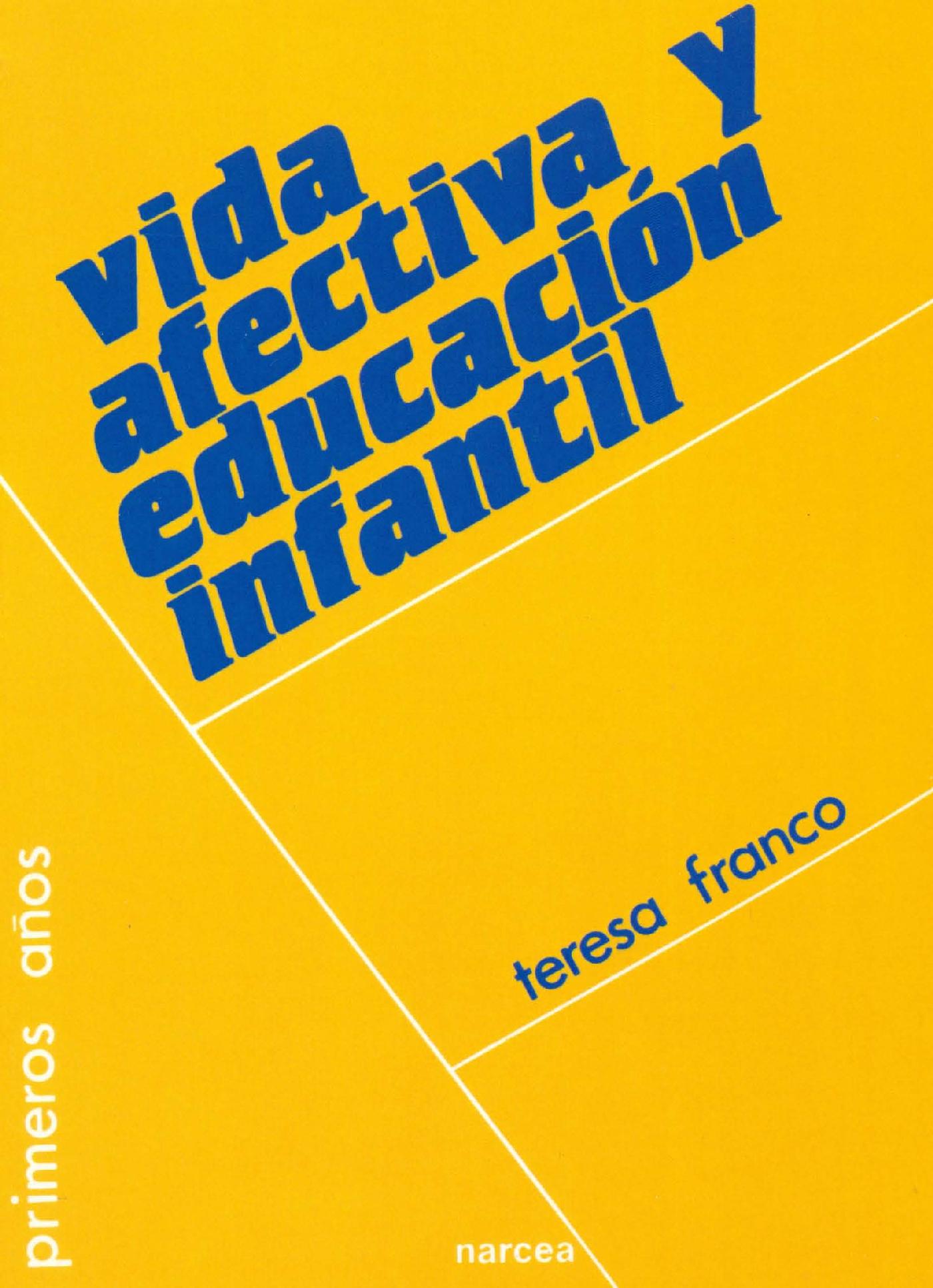 VIDA AFECTIVA Y EDUCACIÓN INFANTIL