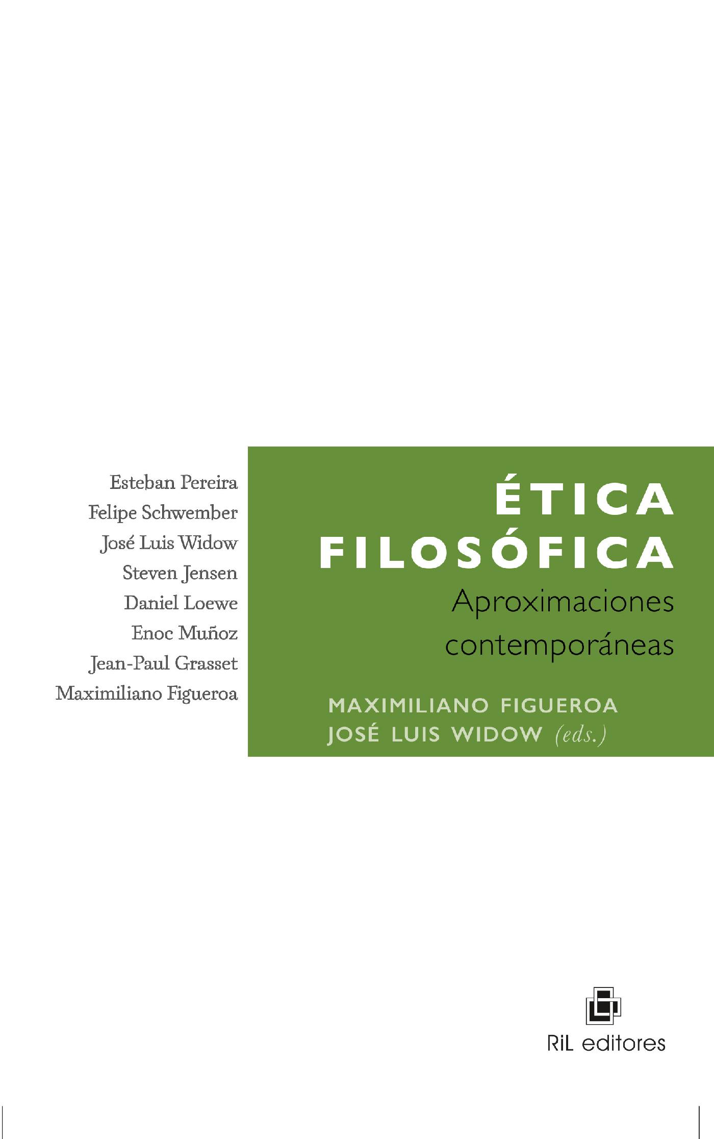 ÉTICA FILOSÓFICA: APROXIMACIONES CONTEMPORÁNEAS