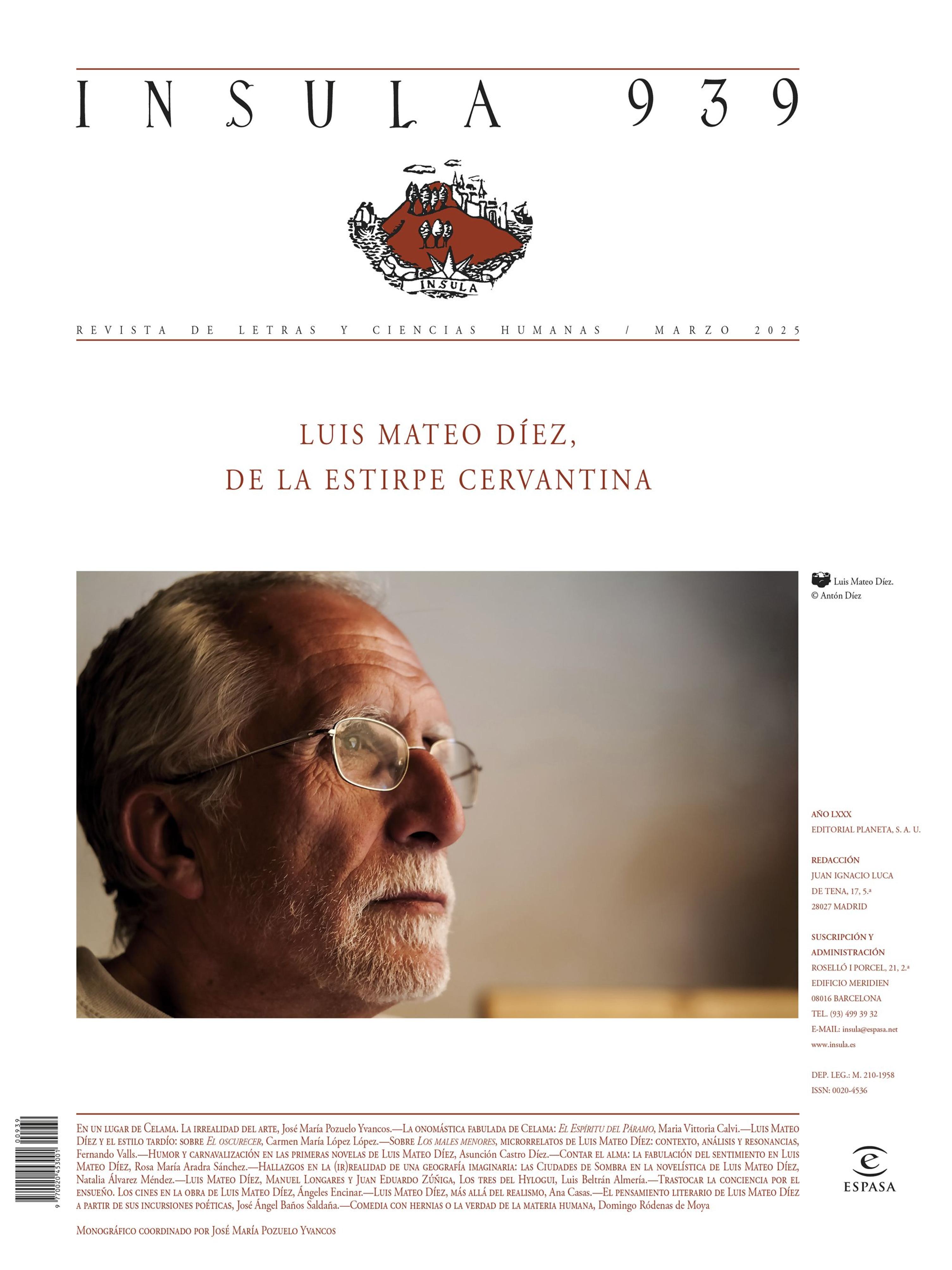 LUIS MATEO DÍEZ, DE LA ESTIRPE CERVANTINA