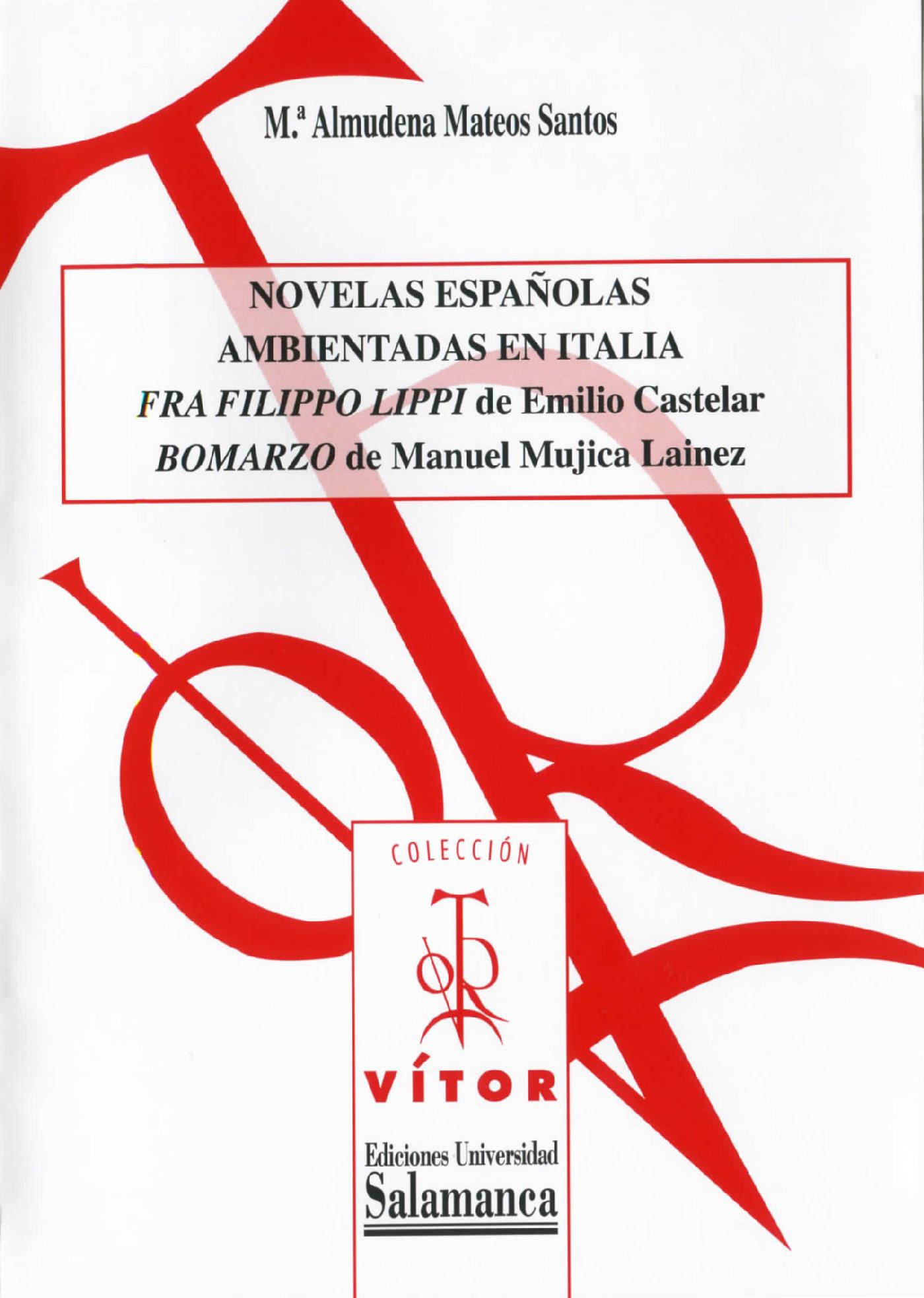 NOVELAS ESPAÒOLAS AMBIENTADAS EN ITALIA