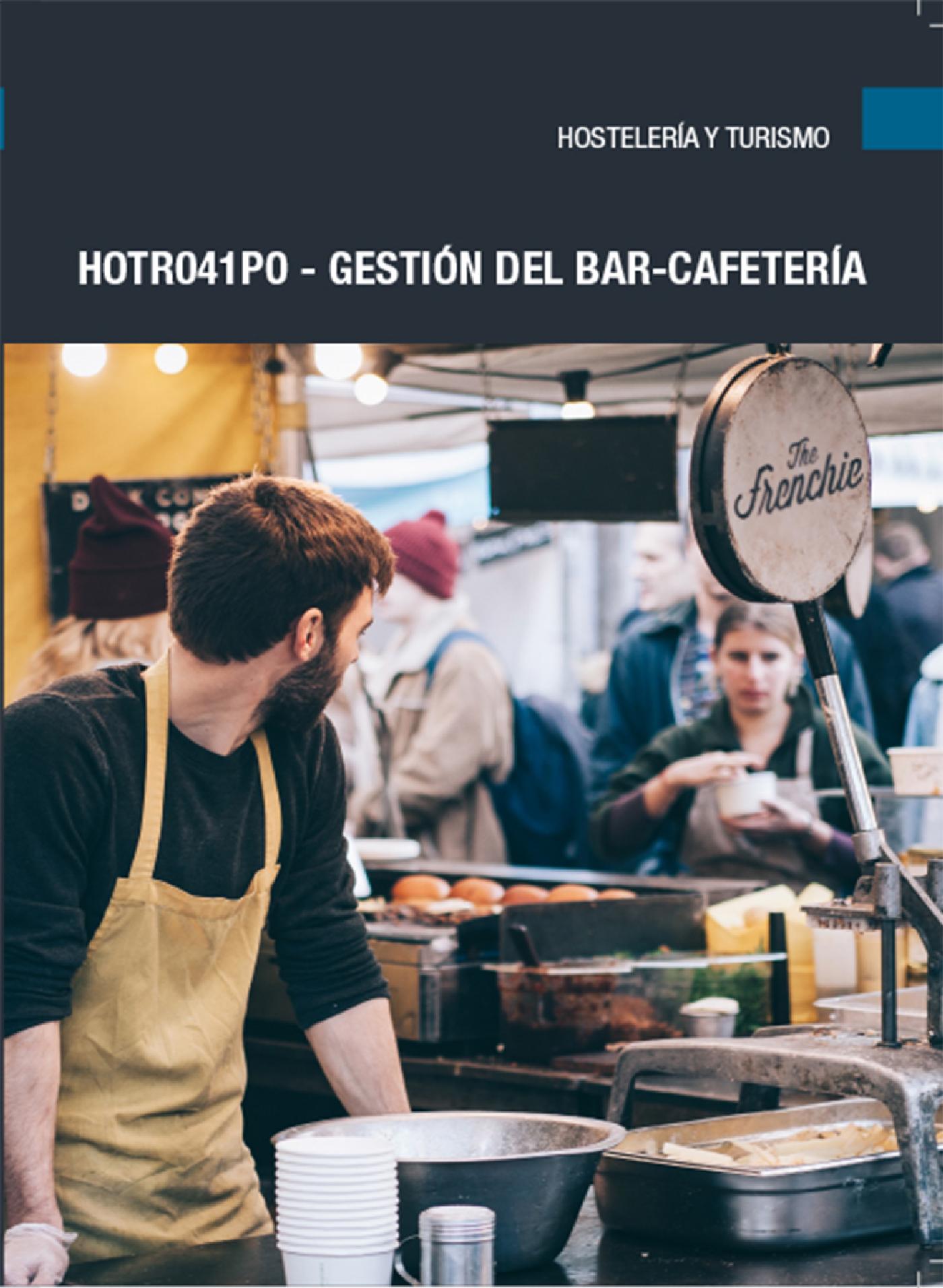 HOTR041PO - GESTIÓN DEL BAR-CAFETERÍA