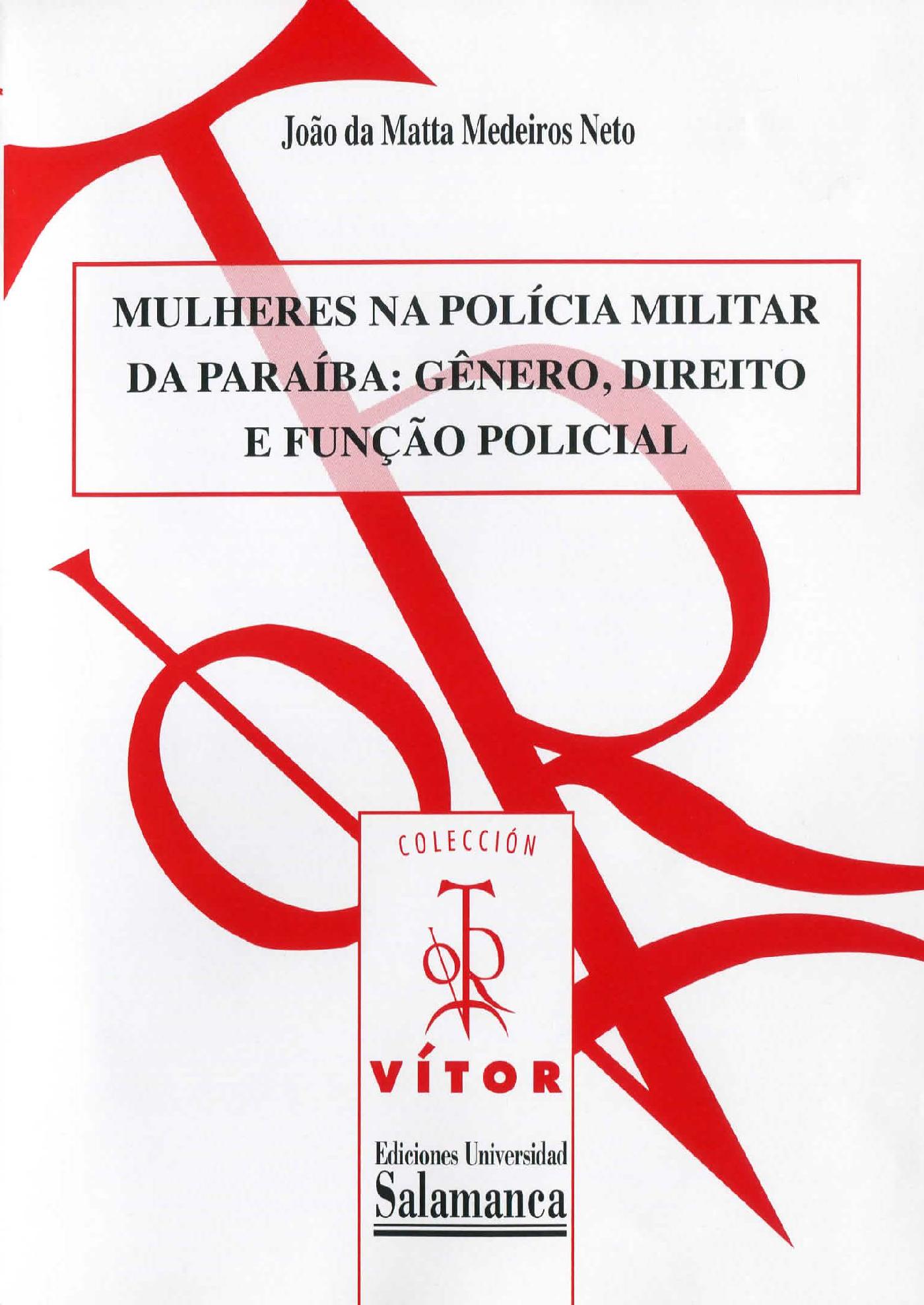 MULHERES NA POLÌCIA MILITAR DA PARAÌBA