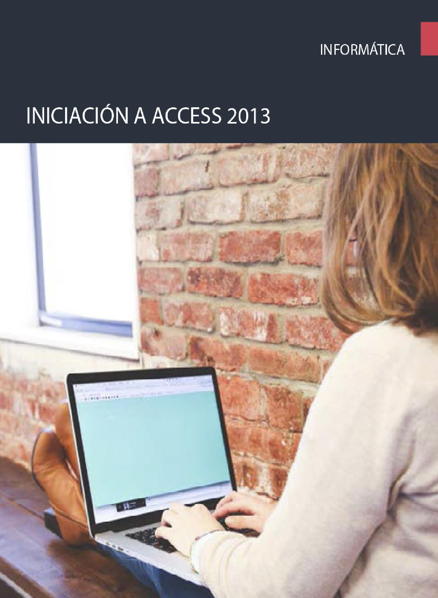 INICIACIÓN A ACCESS 2013
