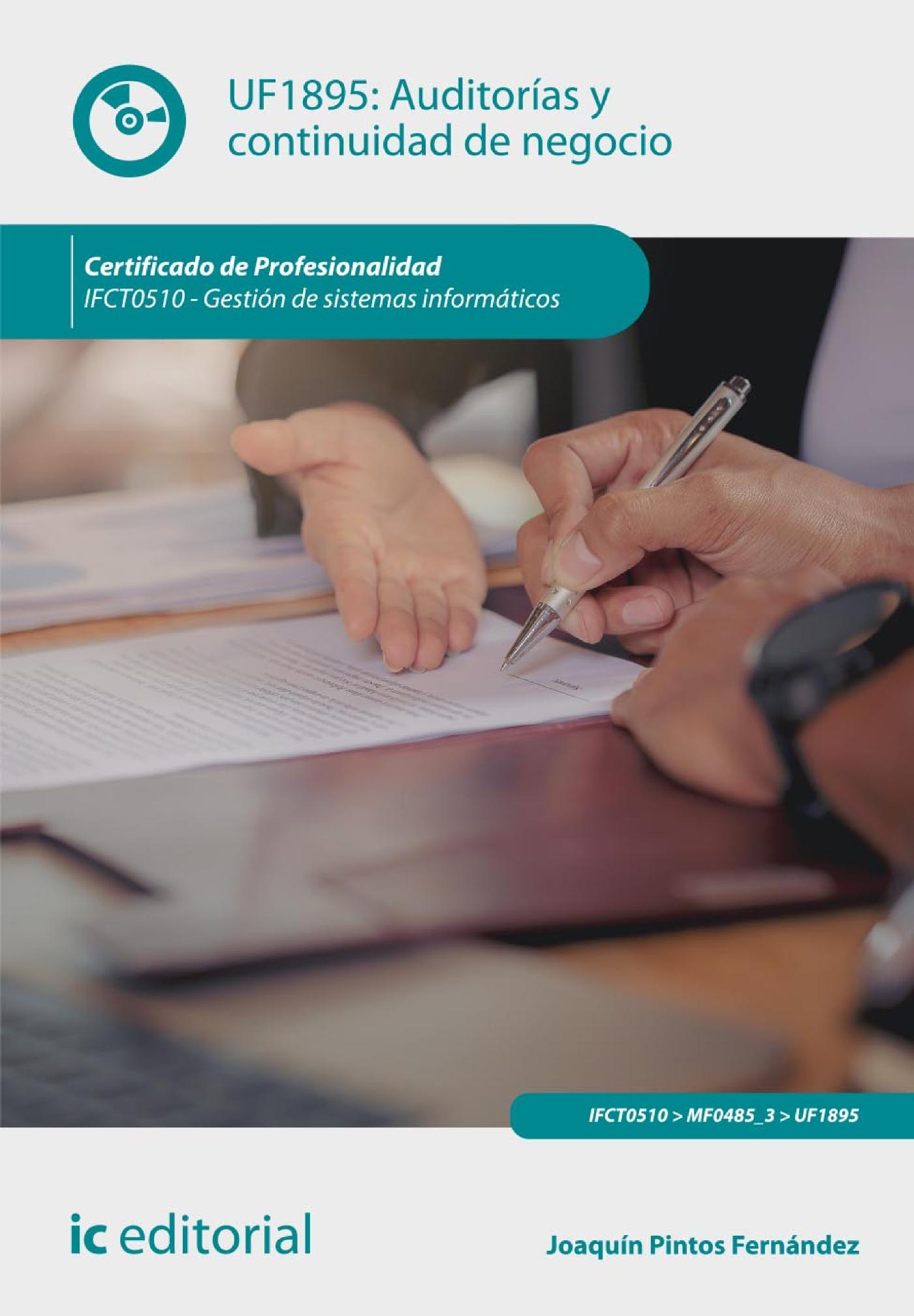 AUDITORÍAS Y CONTINUIDAD DE NEGOCIO. IFCT0510 