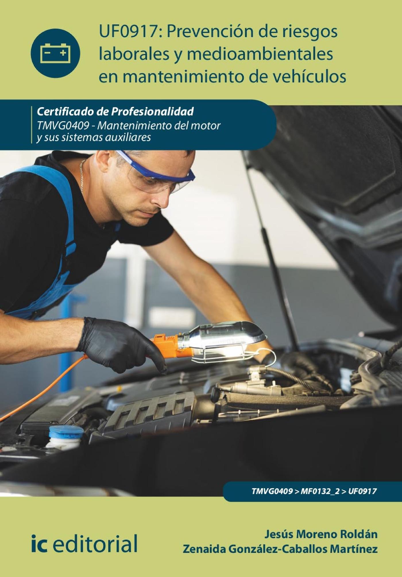 Prevención de Riesgos Laborales y Medioambientales en Mantenimiento de Vehículos. Tmvg0409