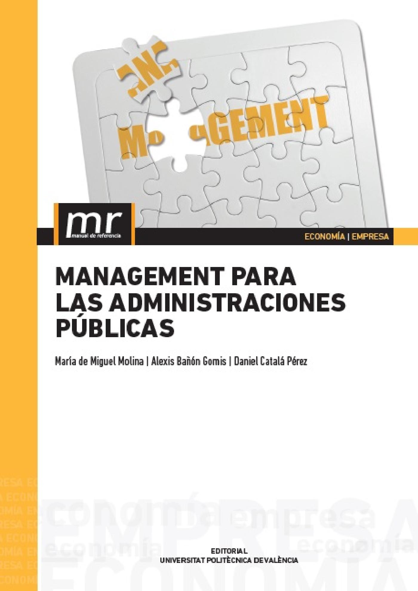 MANAGEMENT PARA LAS ADMINISTRACIONES PÚBLICAS
