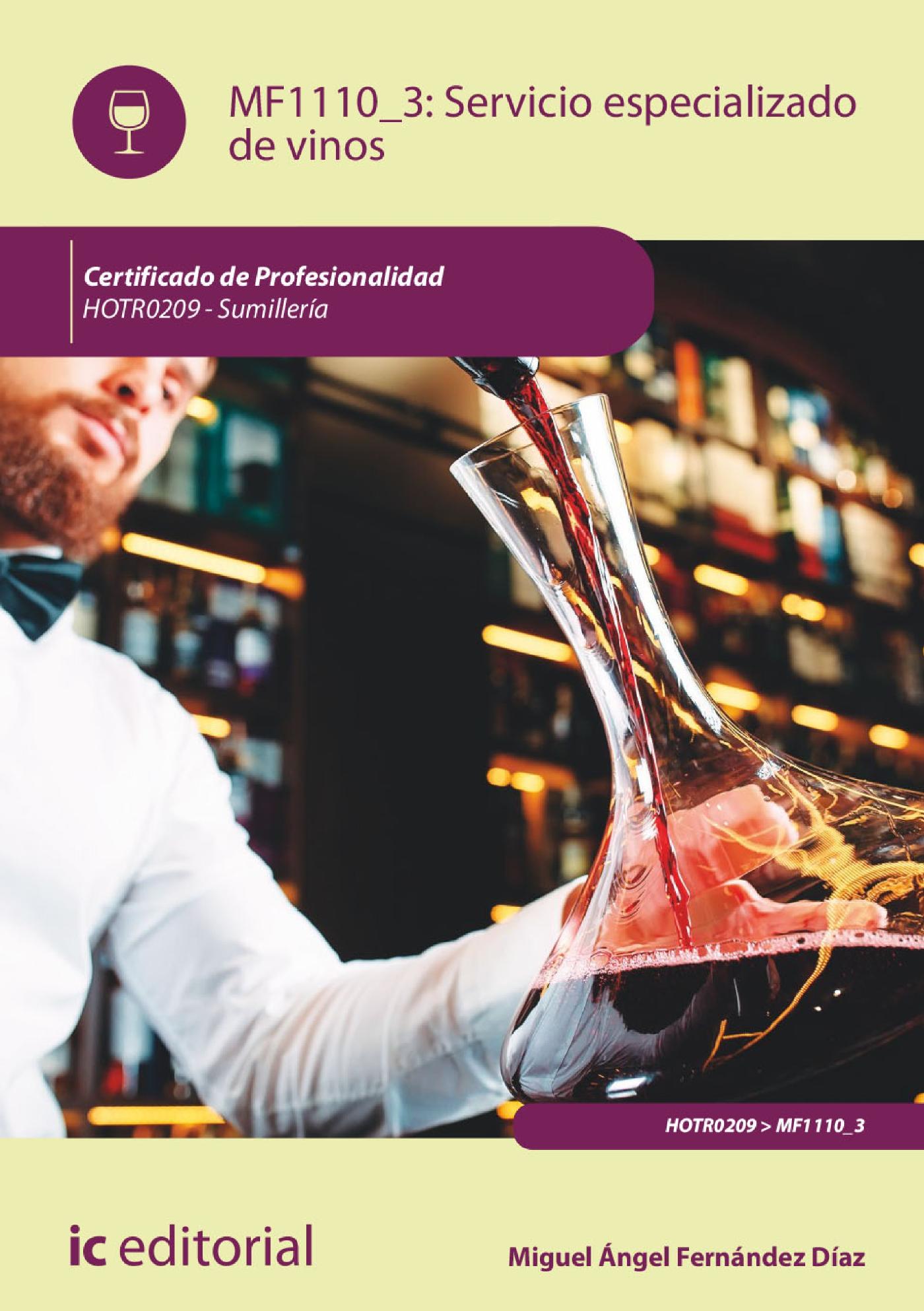 SERVICIO ESPECIALIZADO DE VINOS. HOTR0209