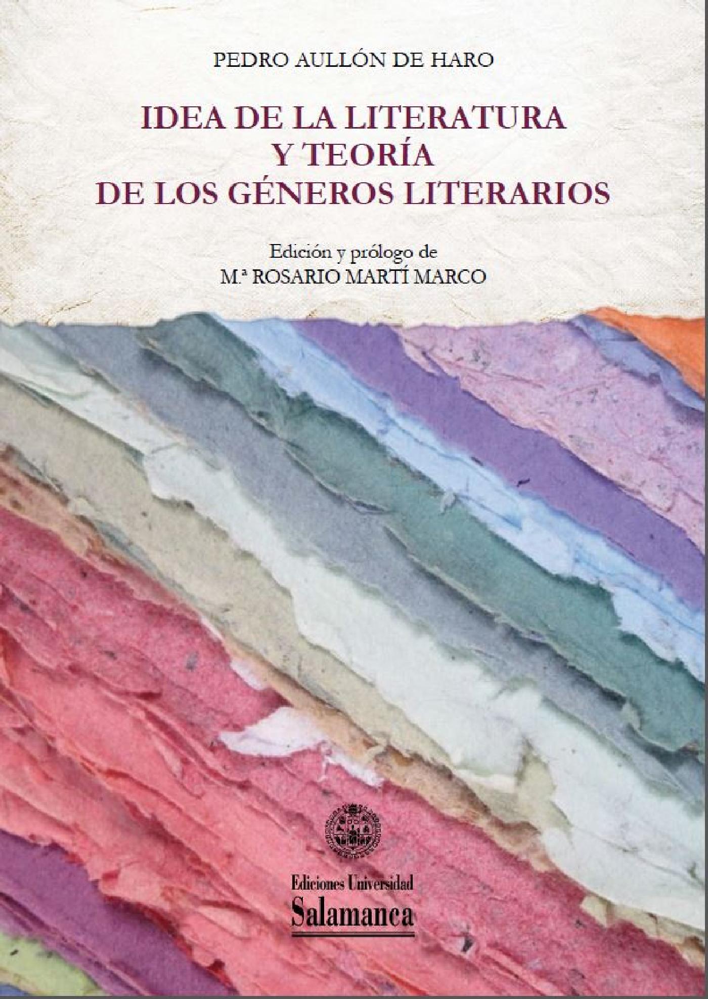 IDEA DE LA LITERATURA Y TEORÌA DE LOS GÈNEROS LITERARIOS