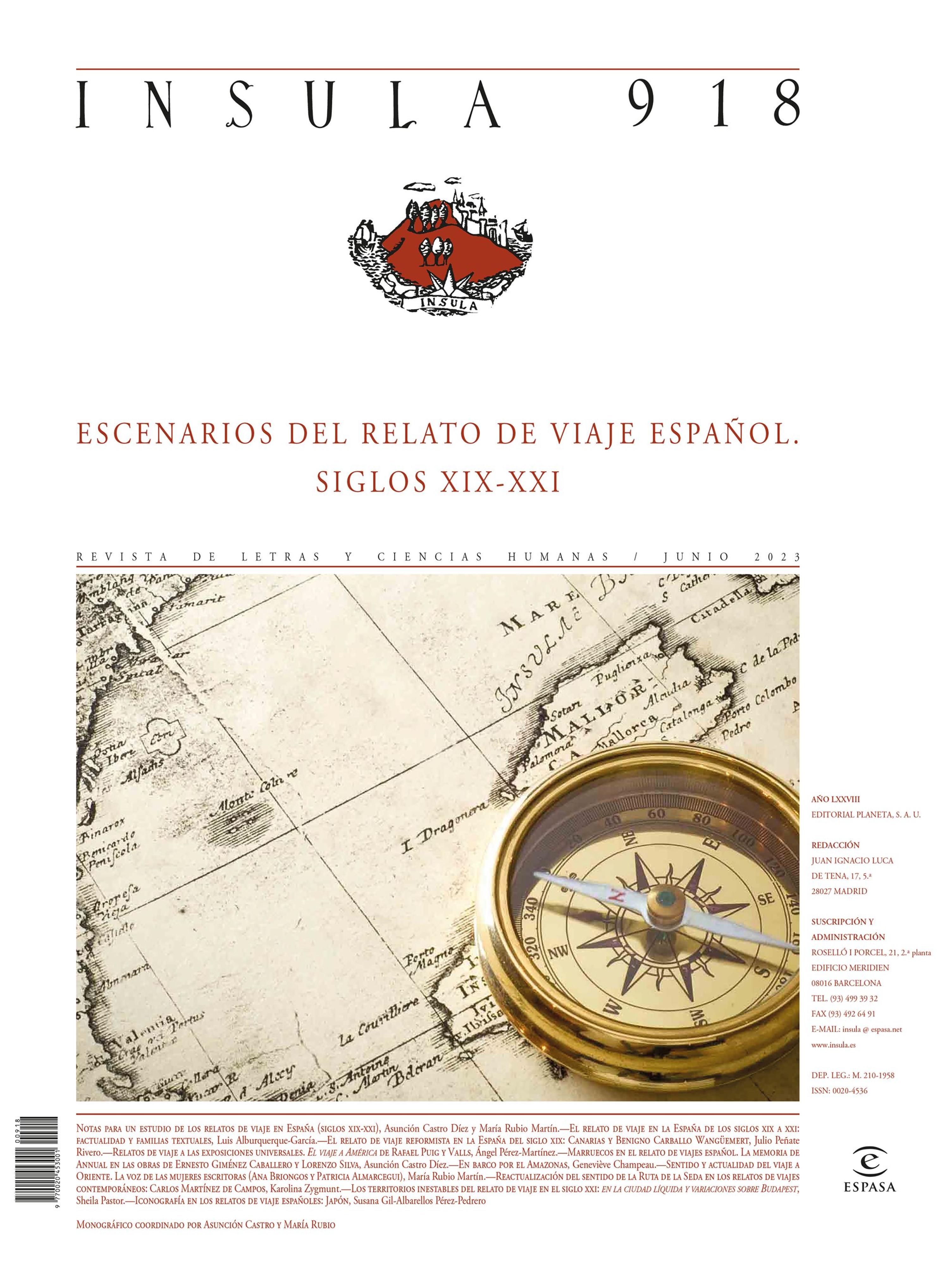 ESCENARIOS DEL RELATO DE VIAJE ESPAÑOL. SIGLOS XIX-XXI