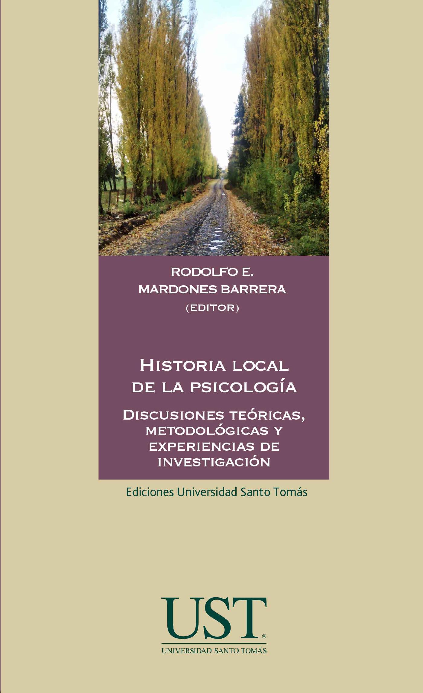 HISTORIA LOCAL DE LA PSICOLOGÍA 