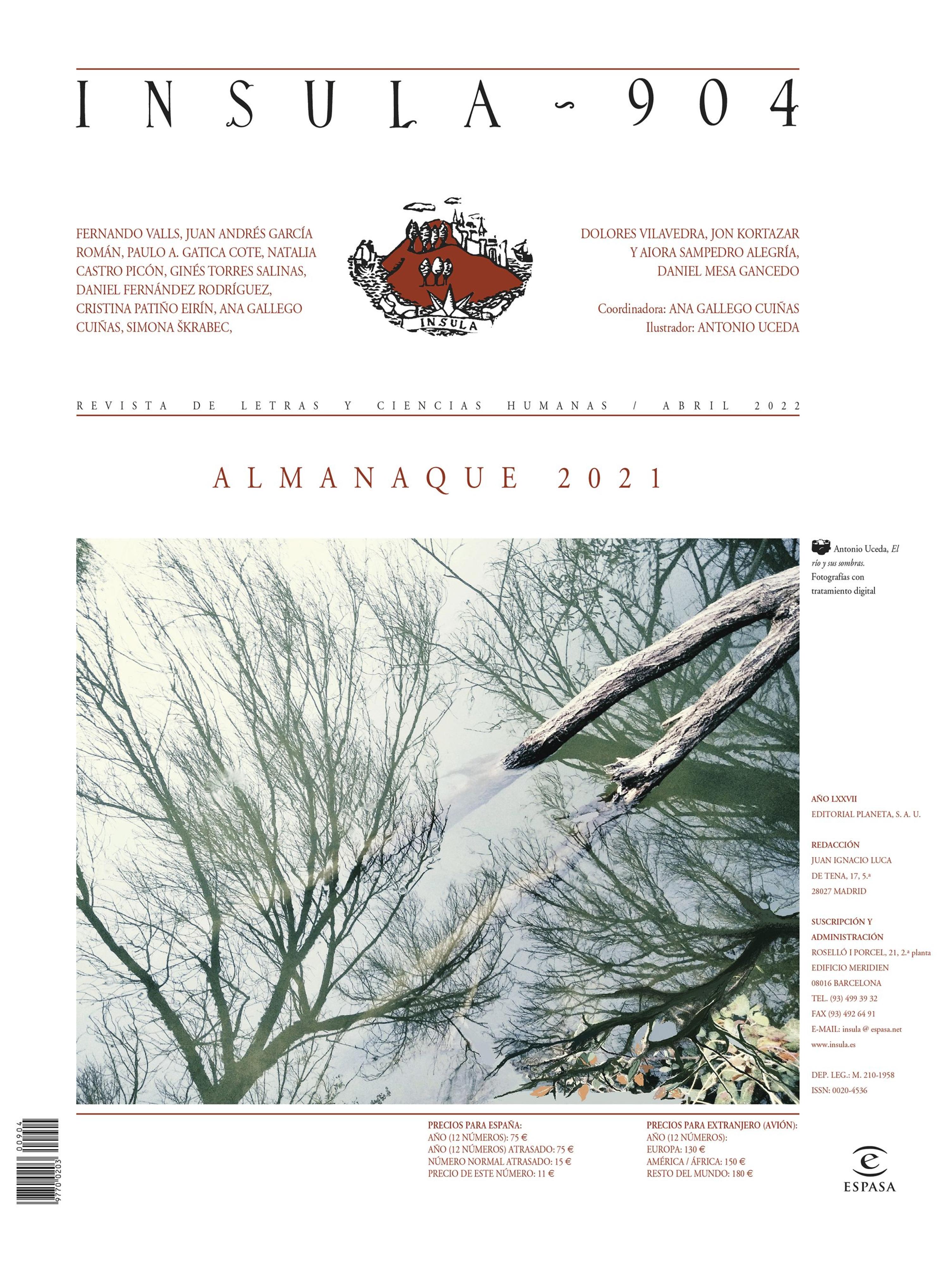 ALMANAQUE 2021 (ÍNSULA N° 904, ABRIL DE 2022)