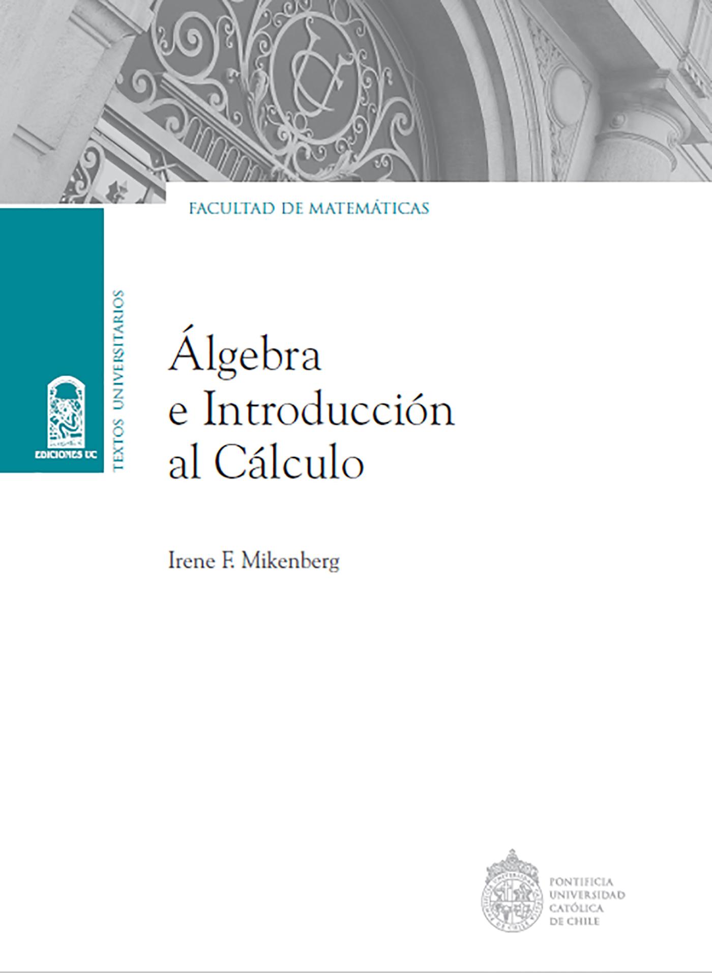 ÁLGEBRA E INTRODUCCIÓN AL CÁLCULO