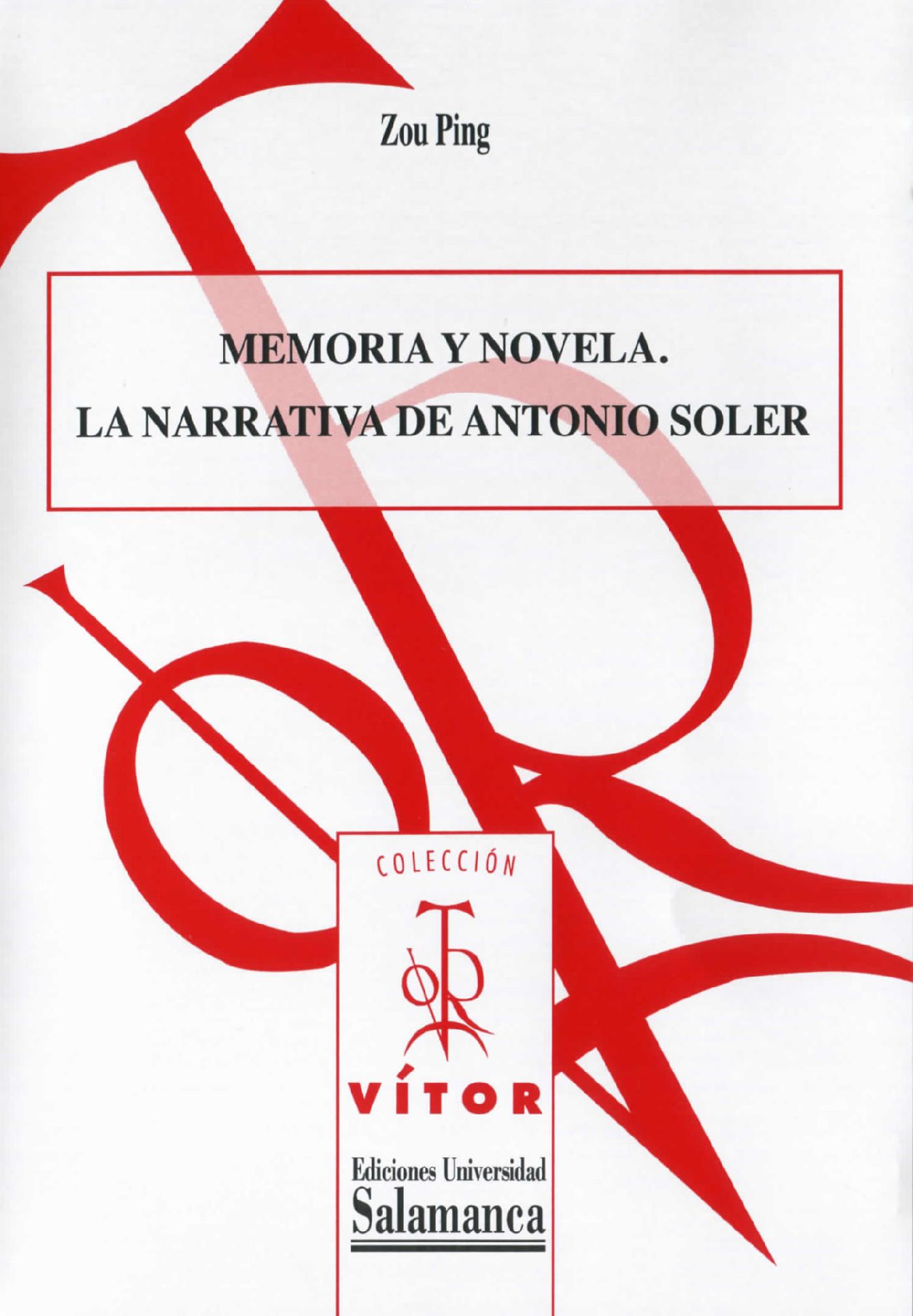 MEMORIA Y NOVELA